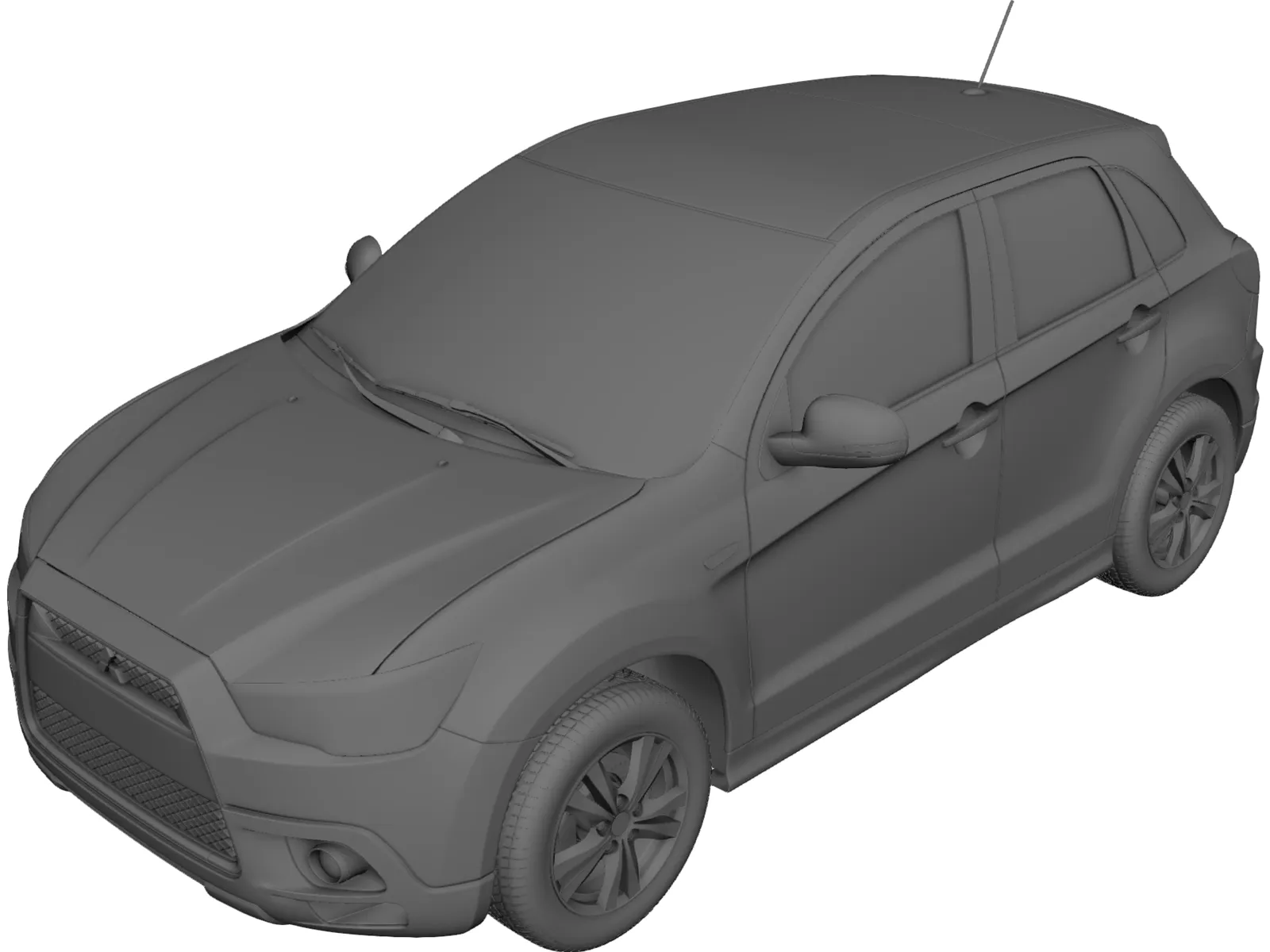 Mitsubishi ASX 3D Model main preview