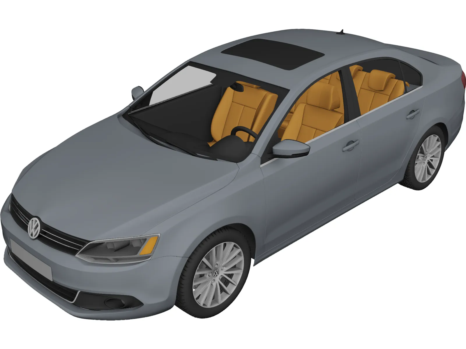 Volkswagen Jetta 3D Model main preview