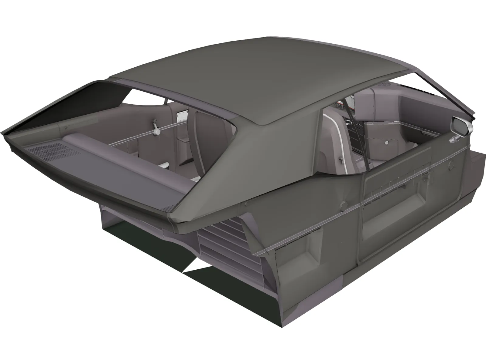 AMC Javelin Interior (1971) 3D Model main preview