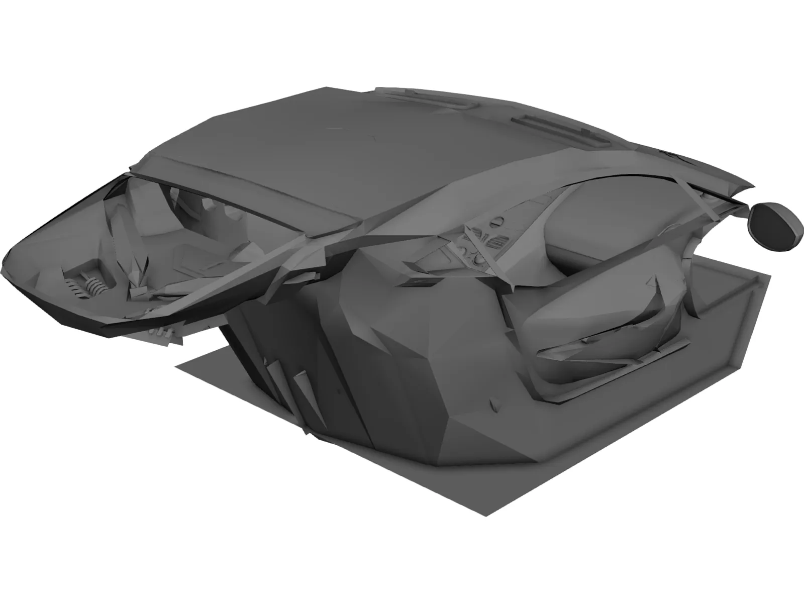 Aston Martin One-77 Interior 3D Model main preview