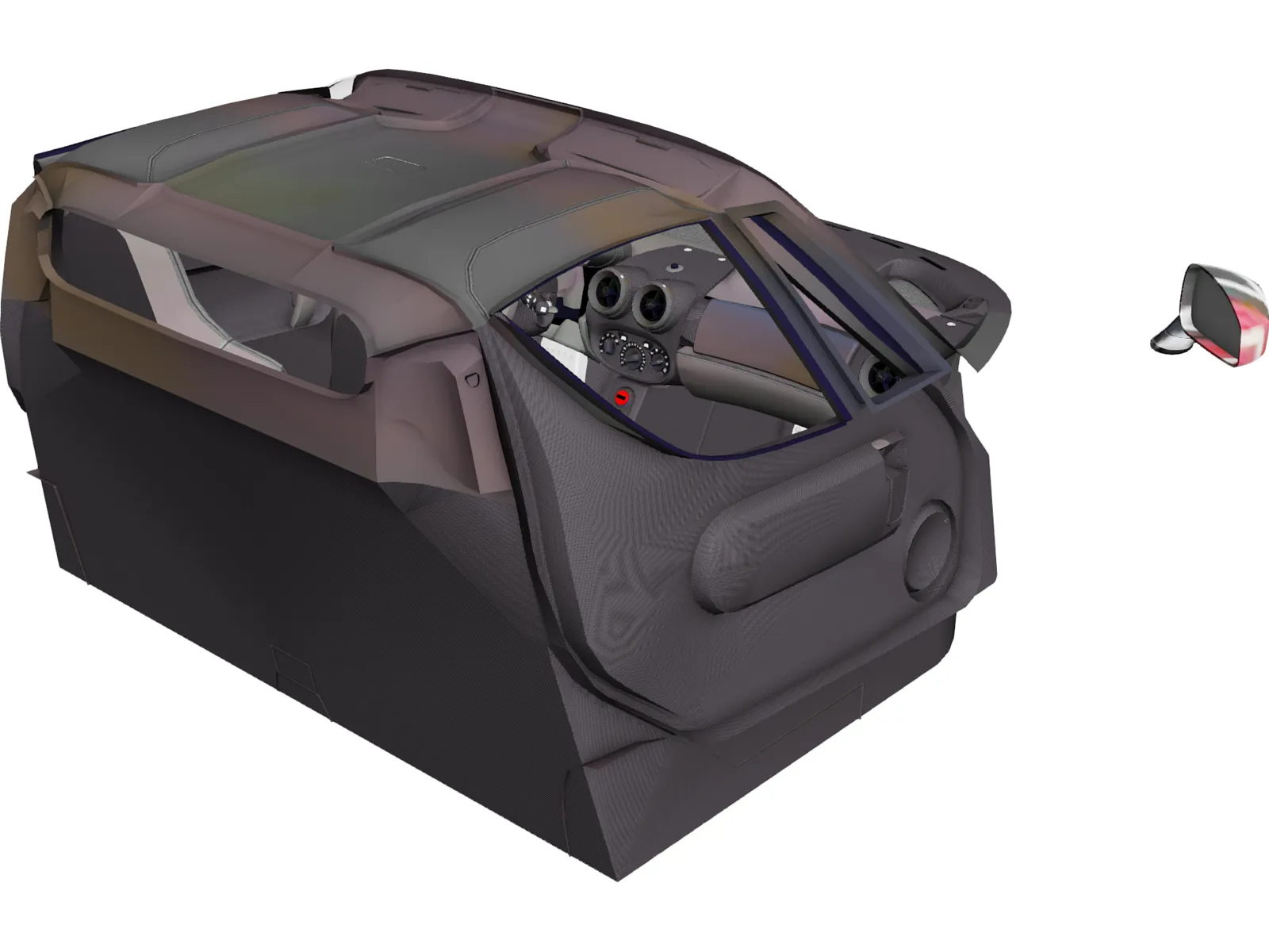 Ferrari Enzo Interior 3D Model main preview