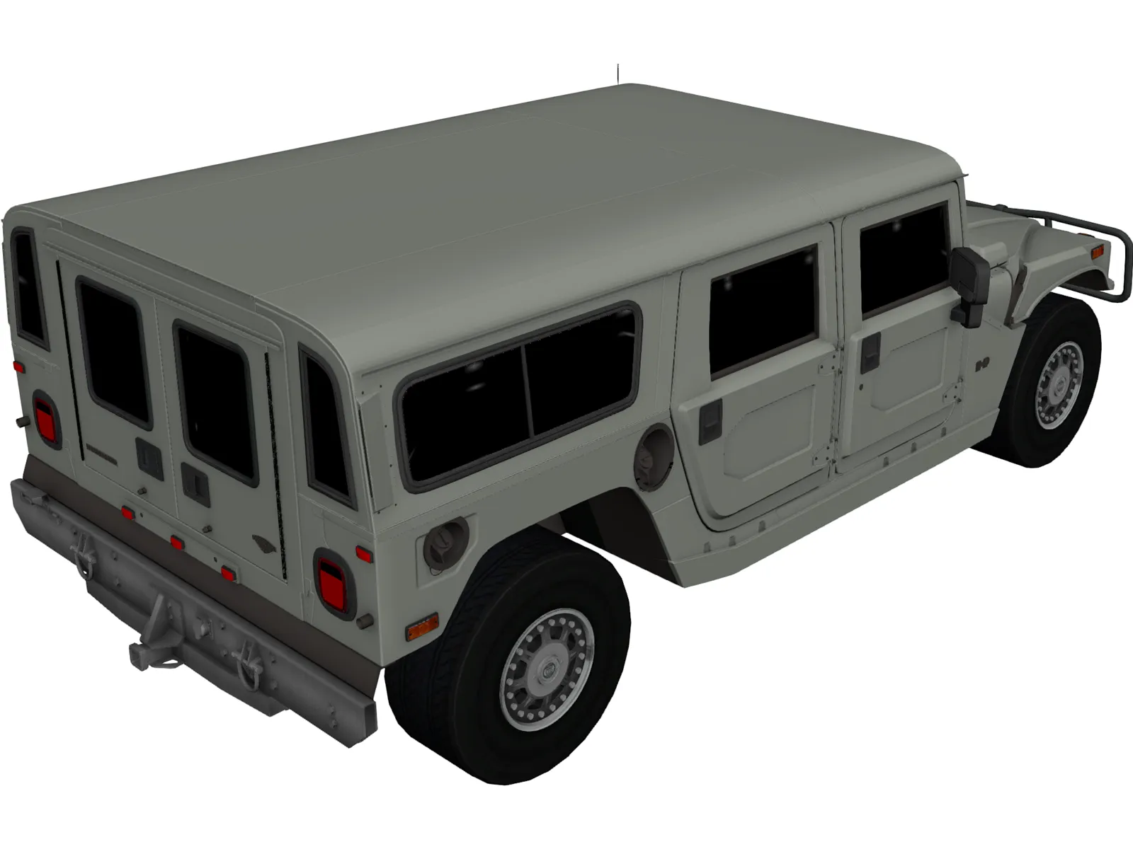 Hummer H1 Alpha 3D Model main preview