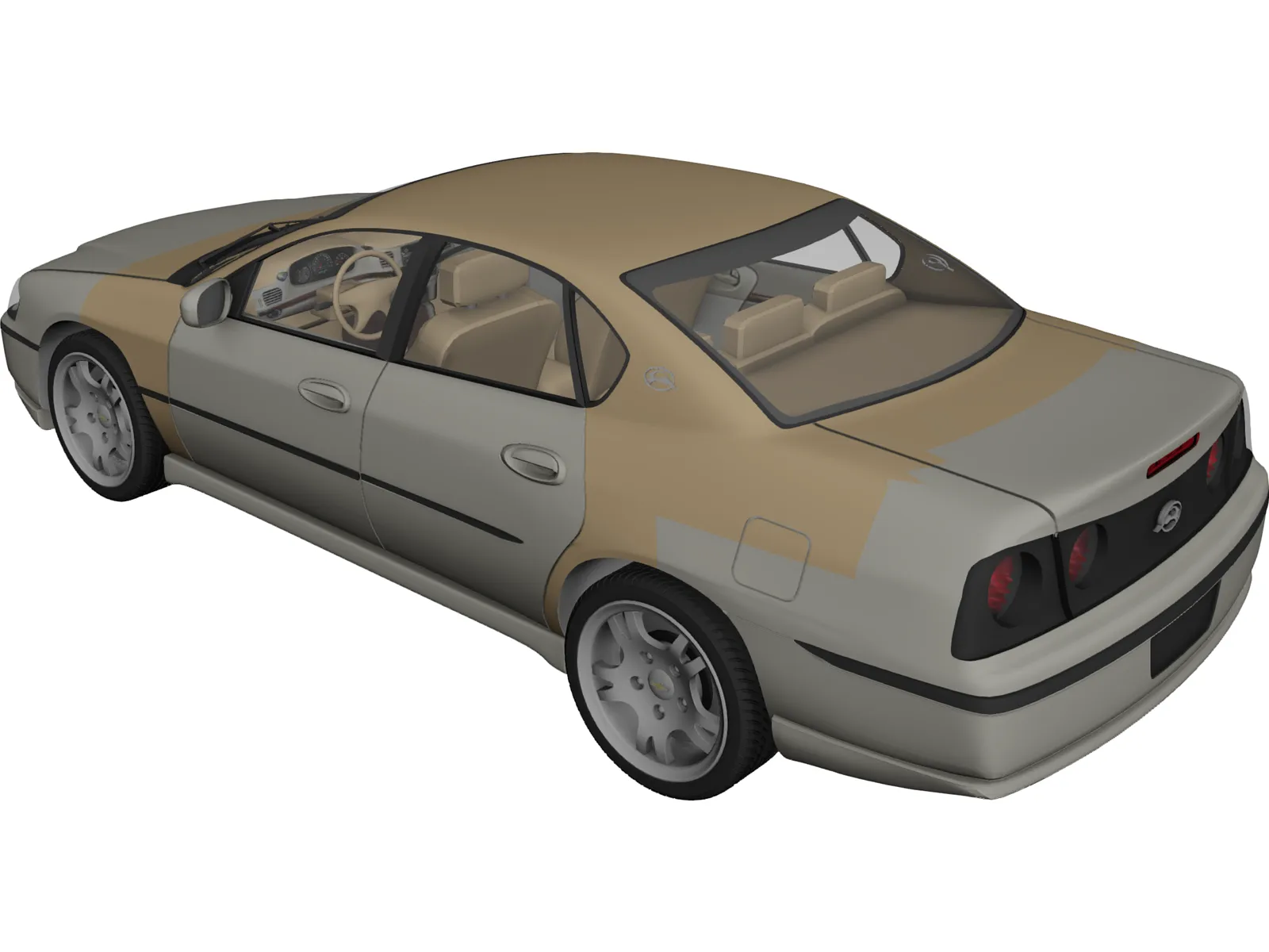 Chevrolet Impala (2000) 3D Model main preview