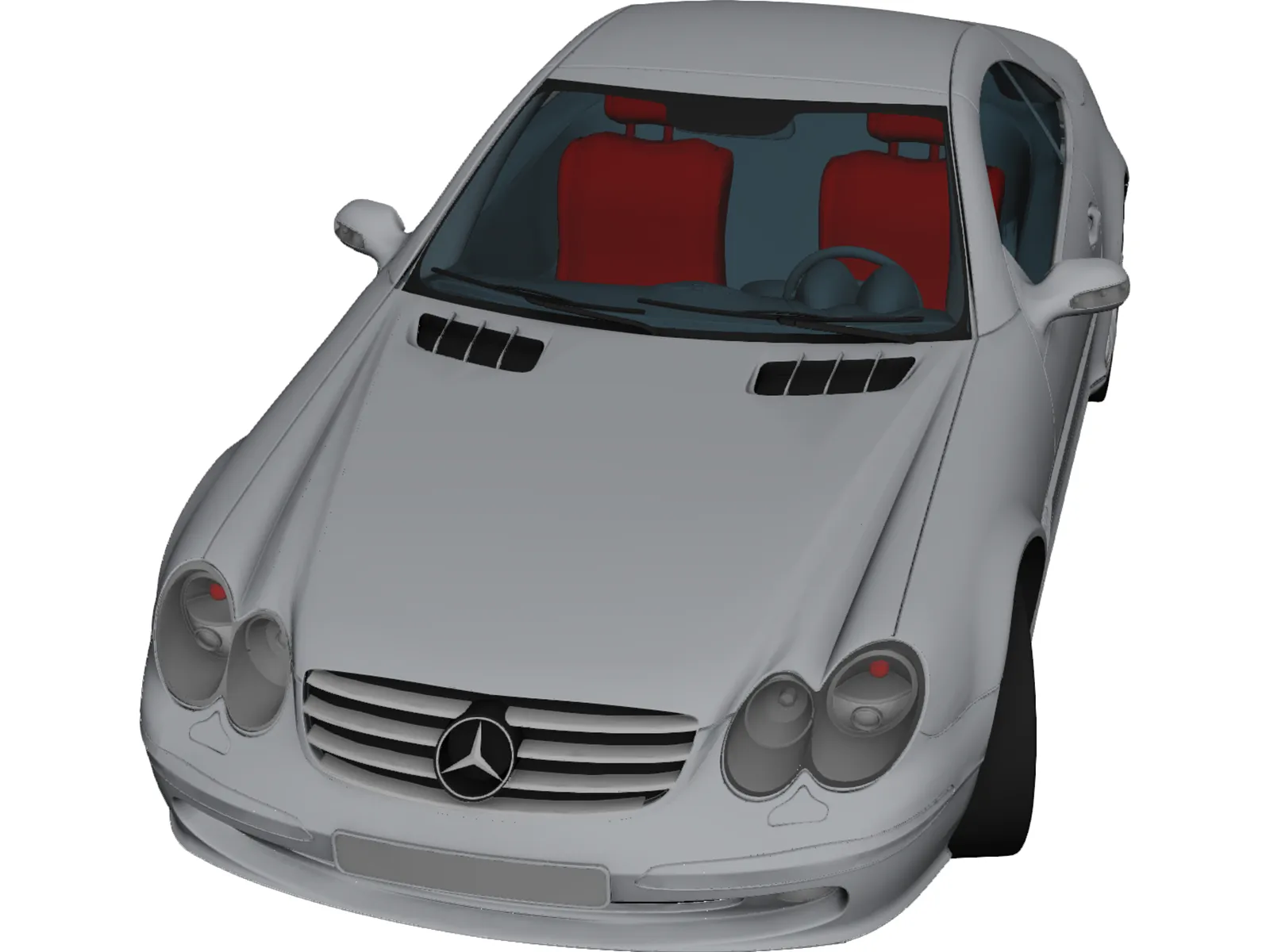 Mercedes-Benz SL55 AMG 3D Model main preview