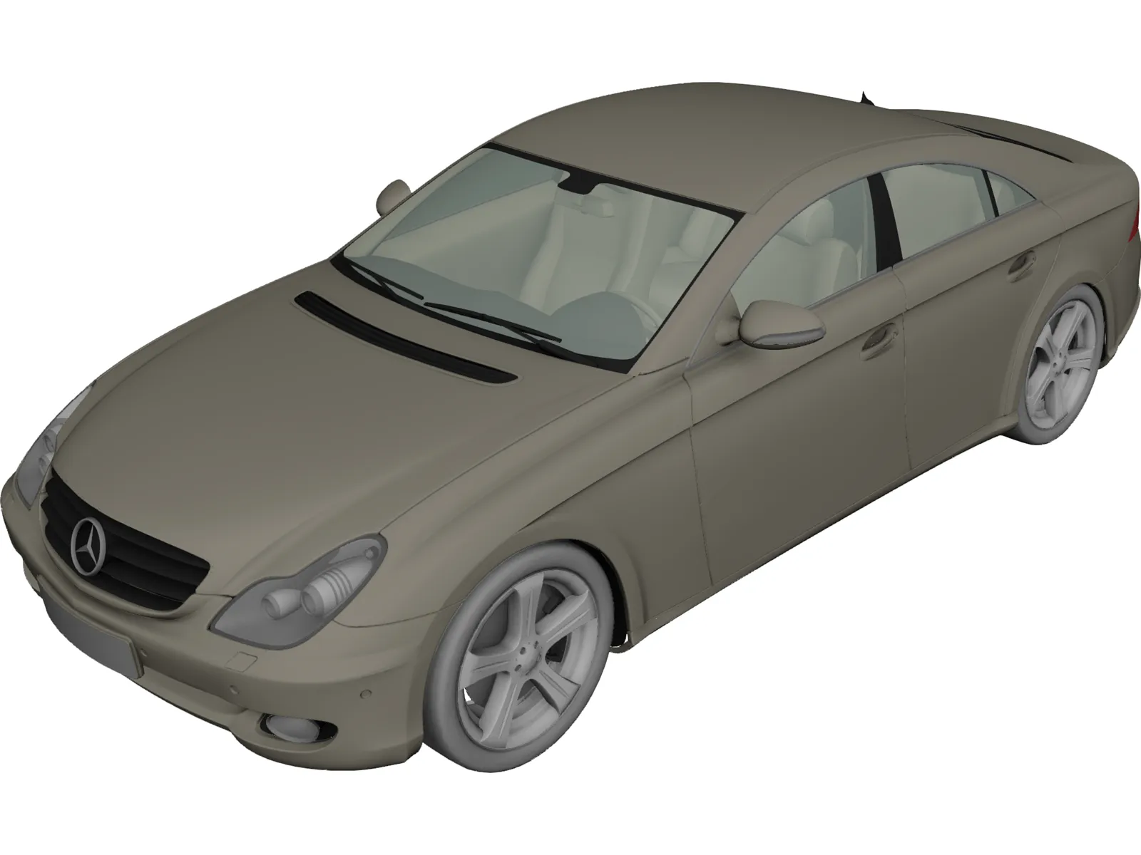 Mercedes-Benz CLS500 (2004) 3D Model main preview