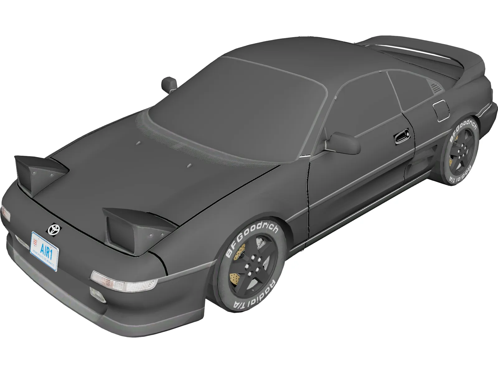 Toyota MR2 (1990) 3D Model main preview