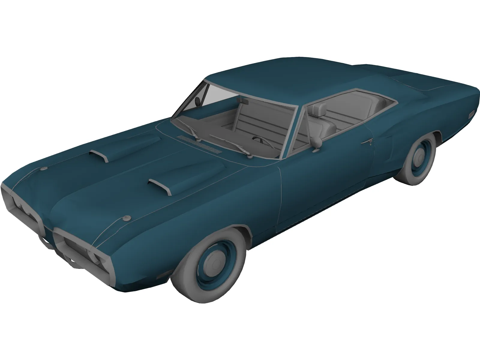 Dodge Coronet Super Bee (1970) 3D Model main preview