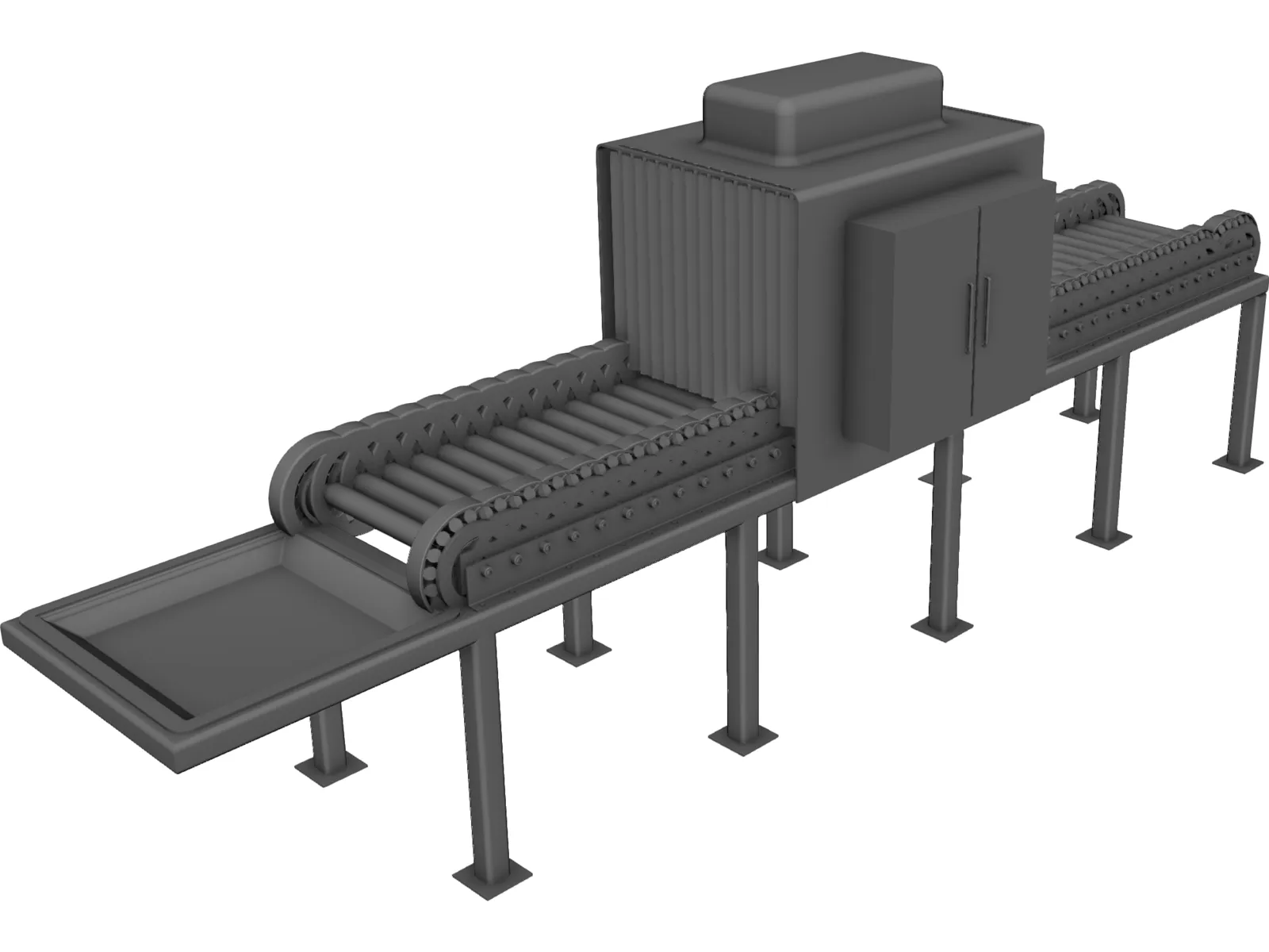 Conveyor 3D Model main preview