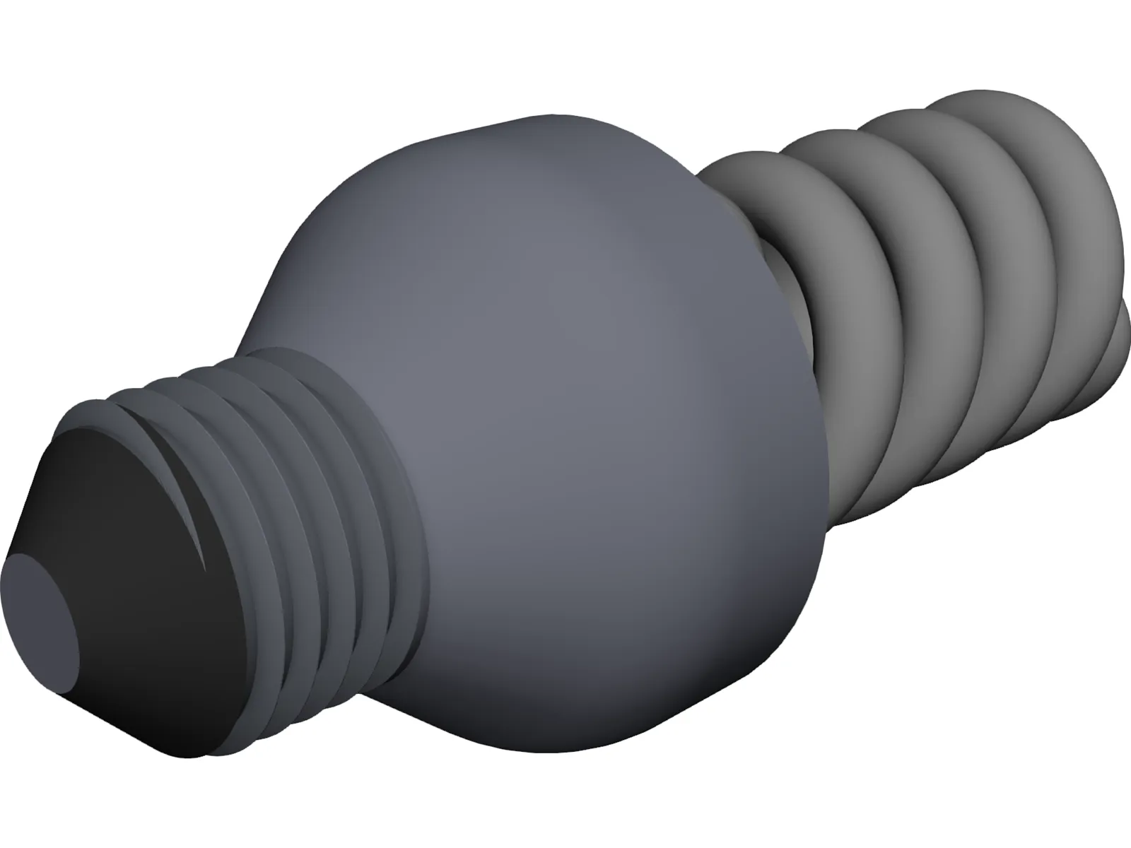 CFL Lamp 3D Model main preview