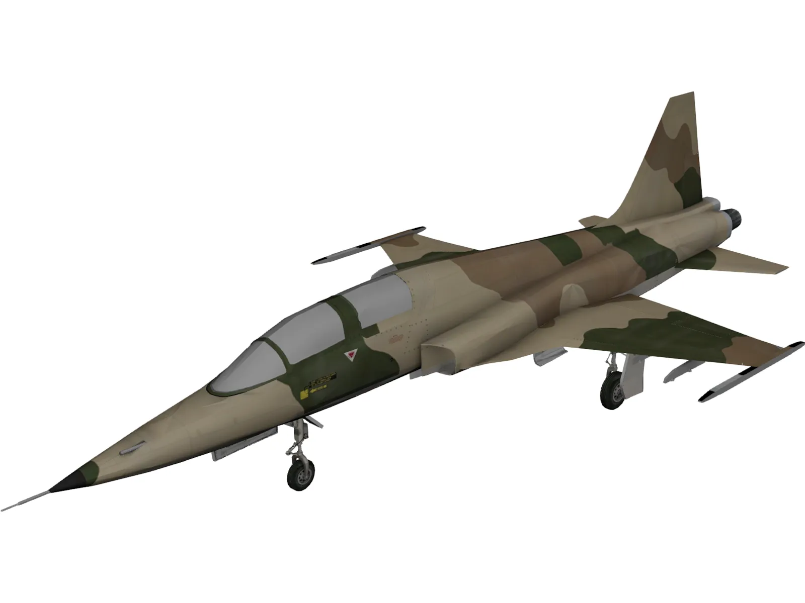Northrop F-5E Tiger II 3D Model main preview