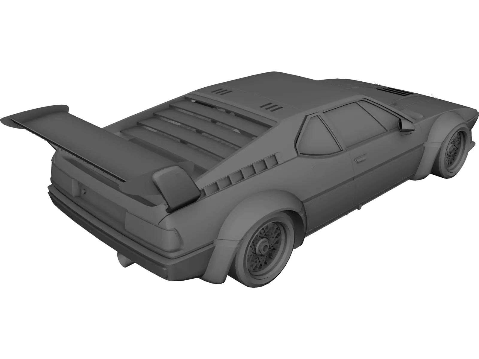 BMW M1 Procar 3D Model main preview