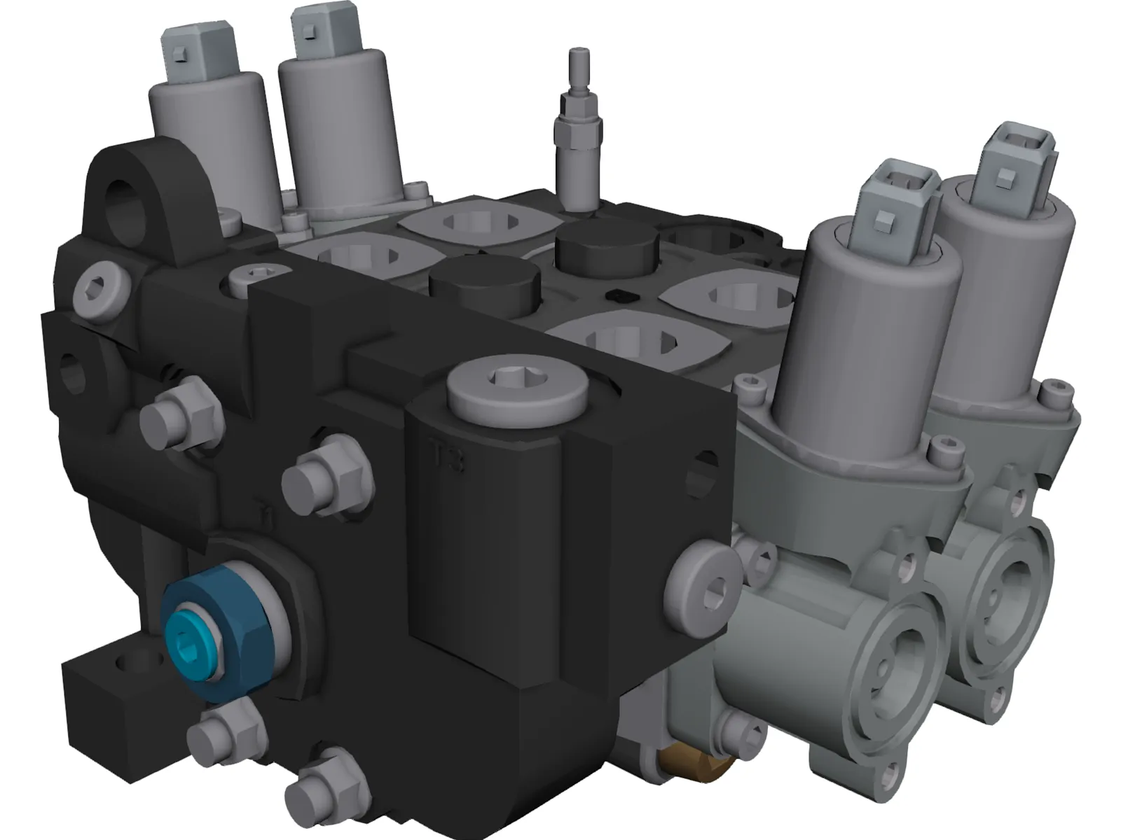 Hydraulic Parker P70-GEN2-2ECS 3D Model main preview