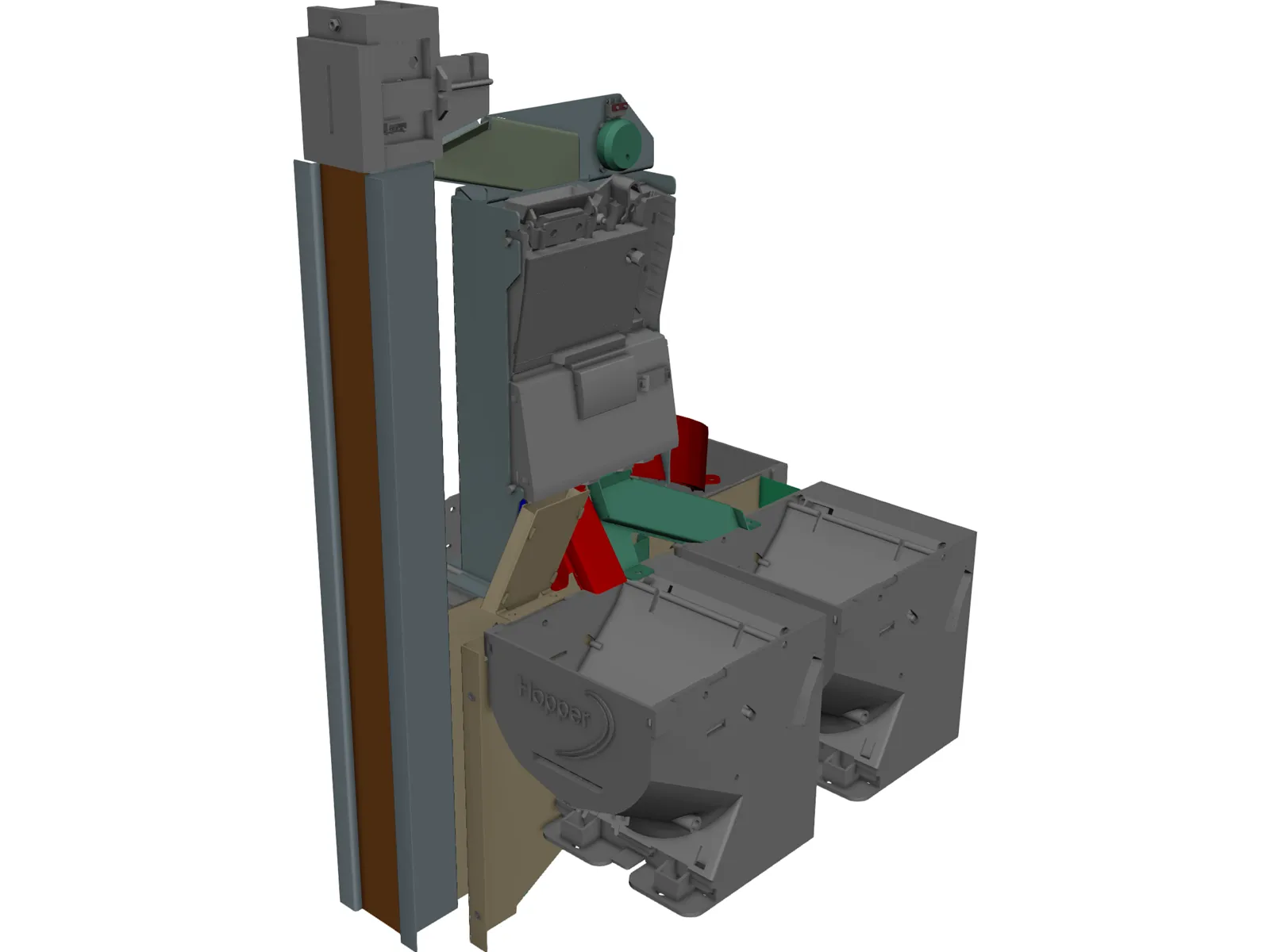 Coin Acceptor 3D Model main preview