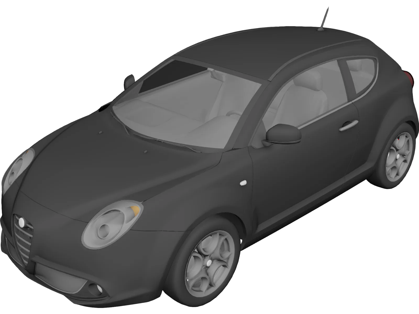 Alfa Romeo Mito 3D Model main preview