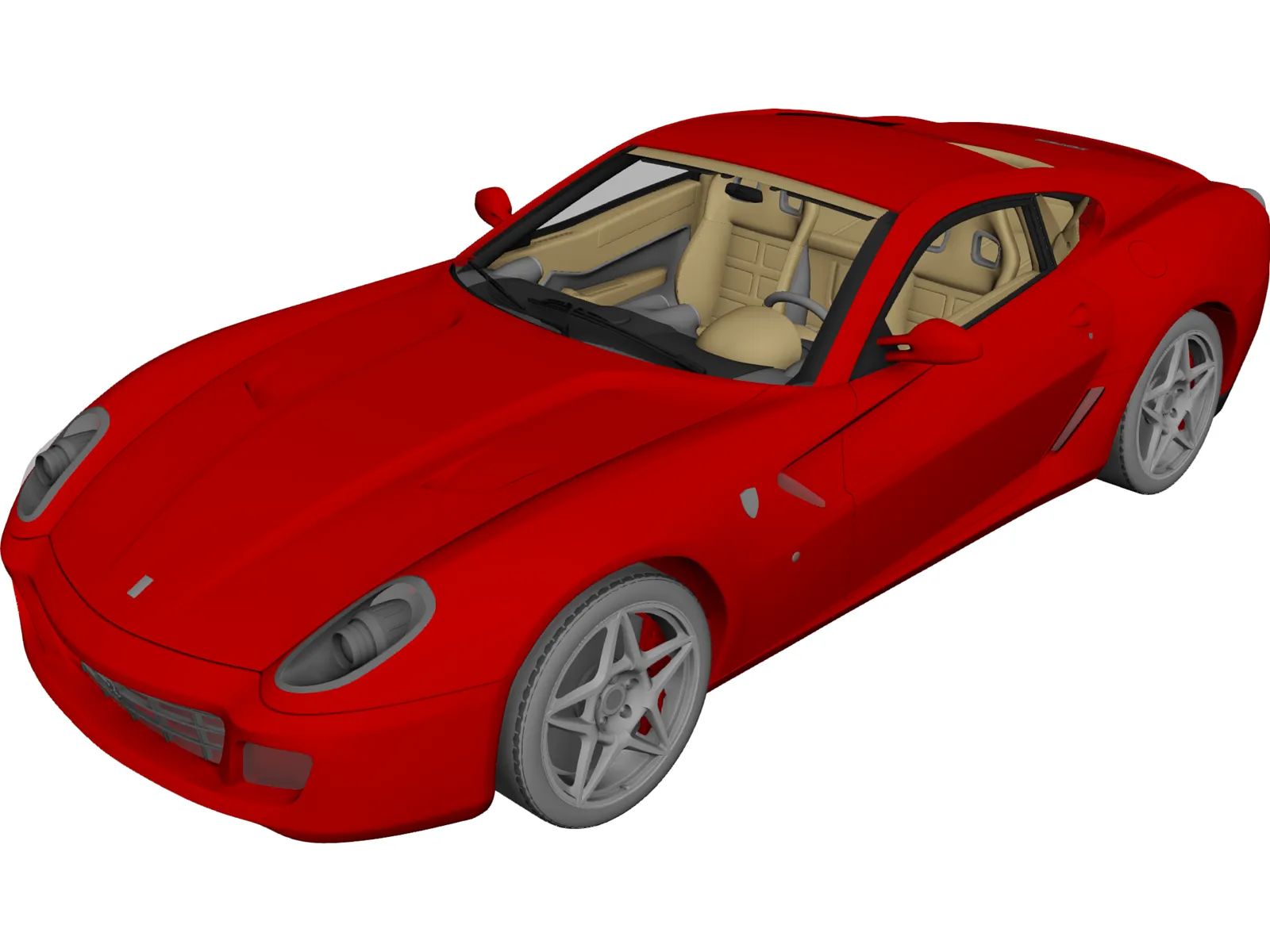 Ferrari 599 GTB Fiorano 3D Model main preview