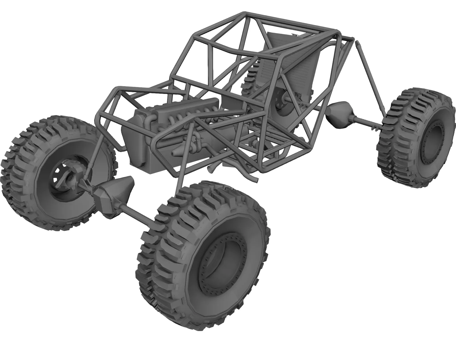 Proto Tube Rock Crawler Chassis 3D Model main preview