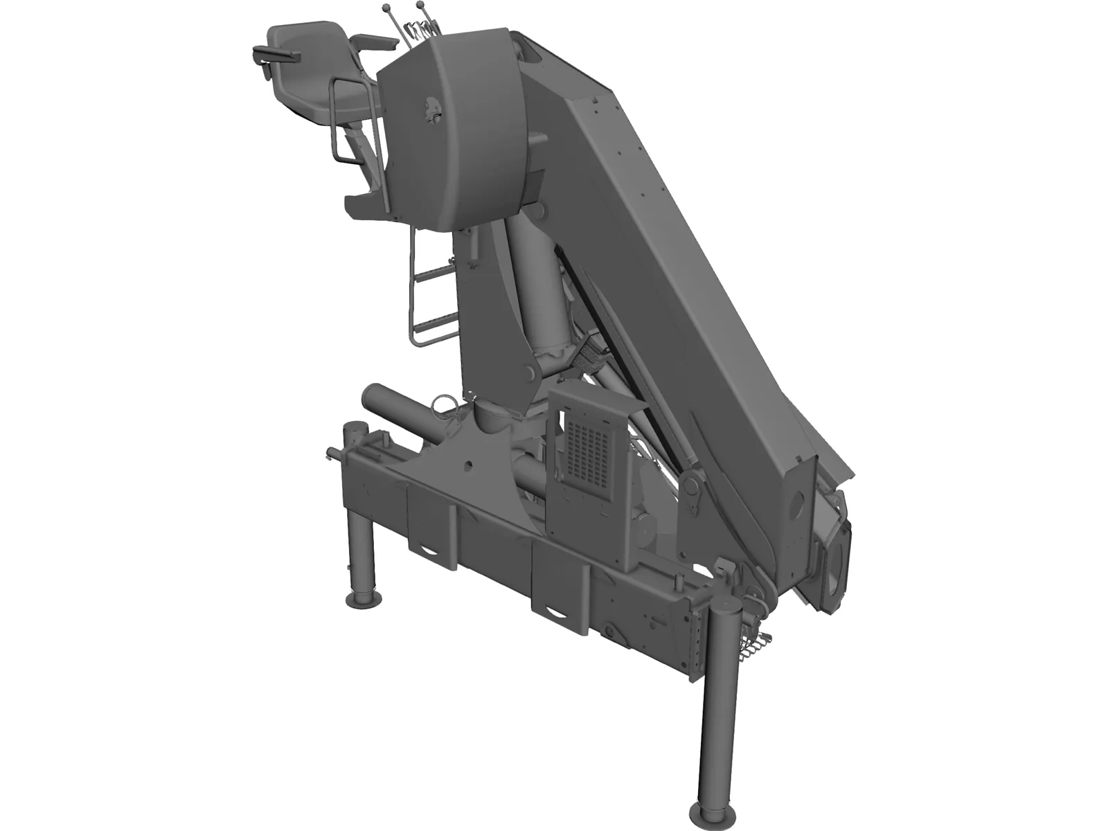 Palfinger PK23500A Crane 3D Model main preview