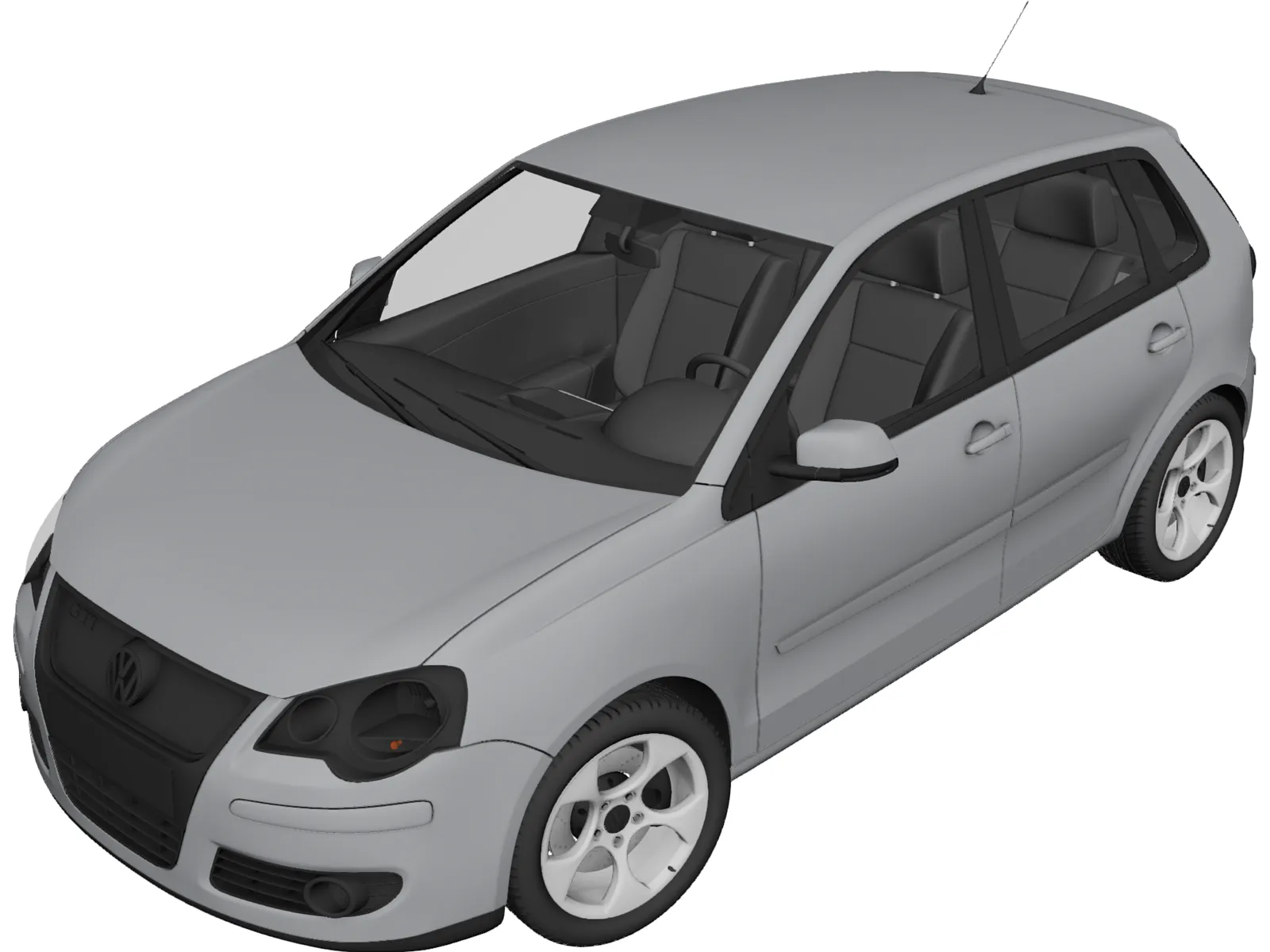 Volkswagen Polo 3D Model main preview