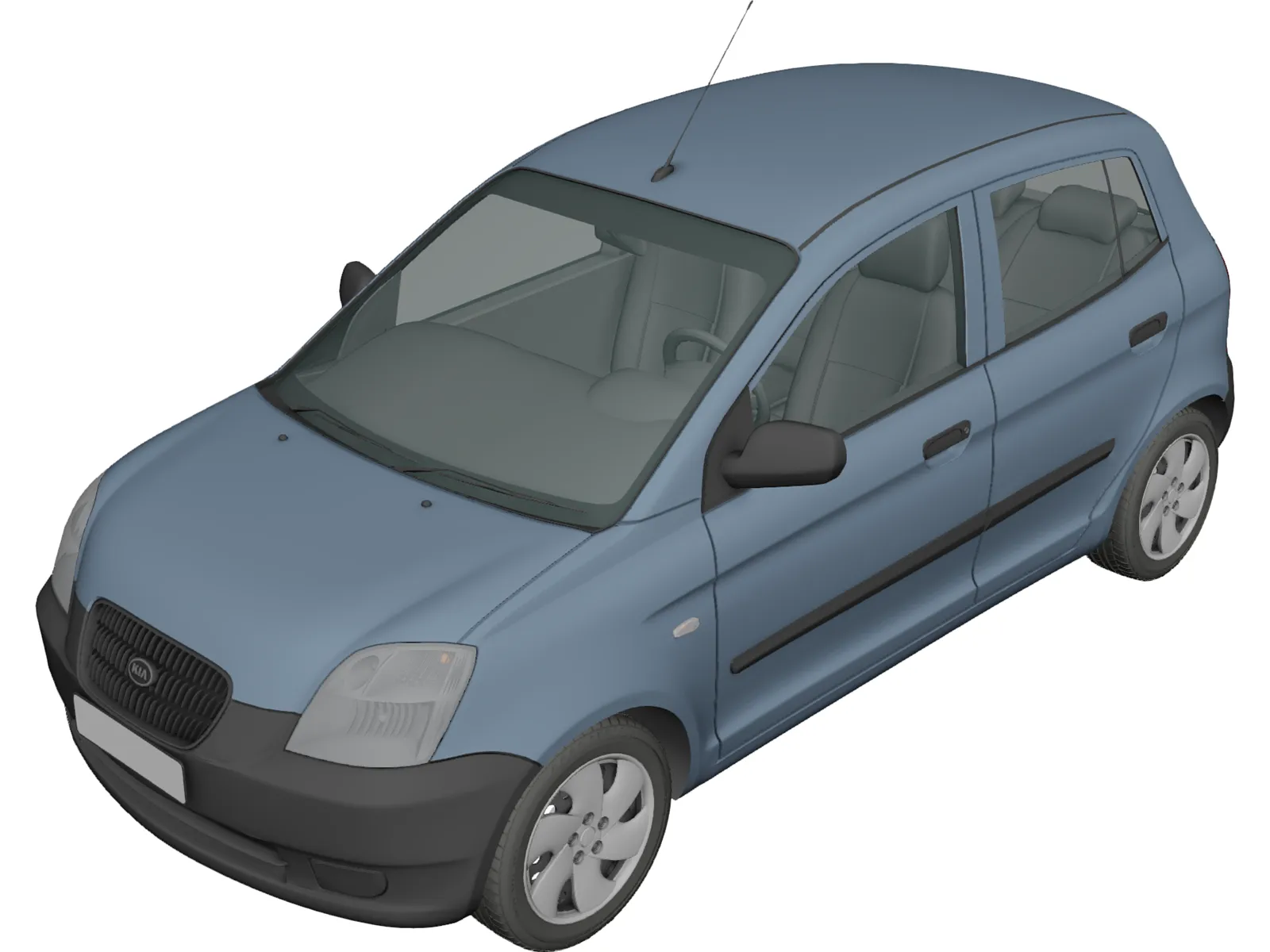 Kia Picanto 3D Model main preview