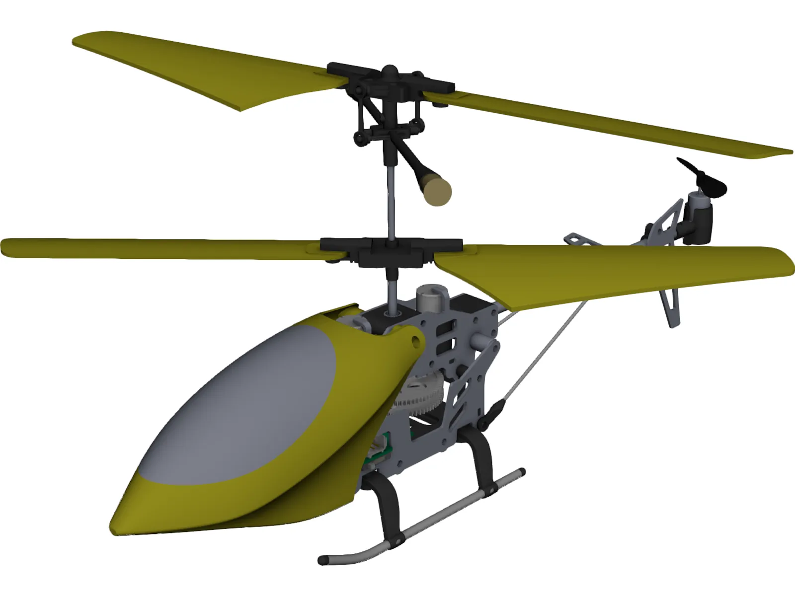 RC Helicopter 3D Model main preview