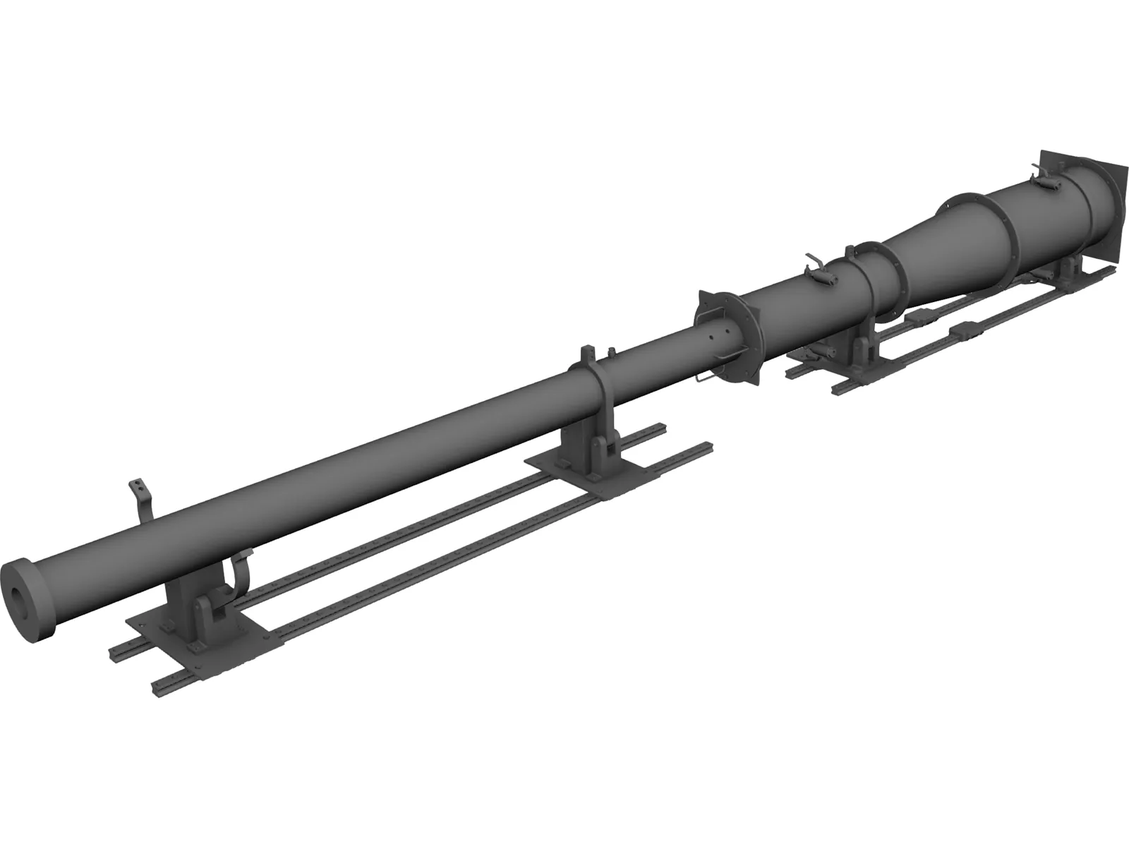 Ram Gun 3D Model main preview