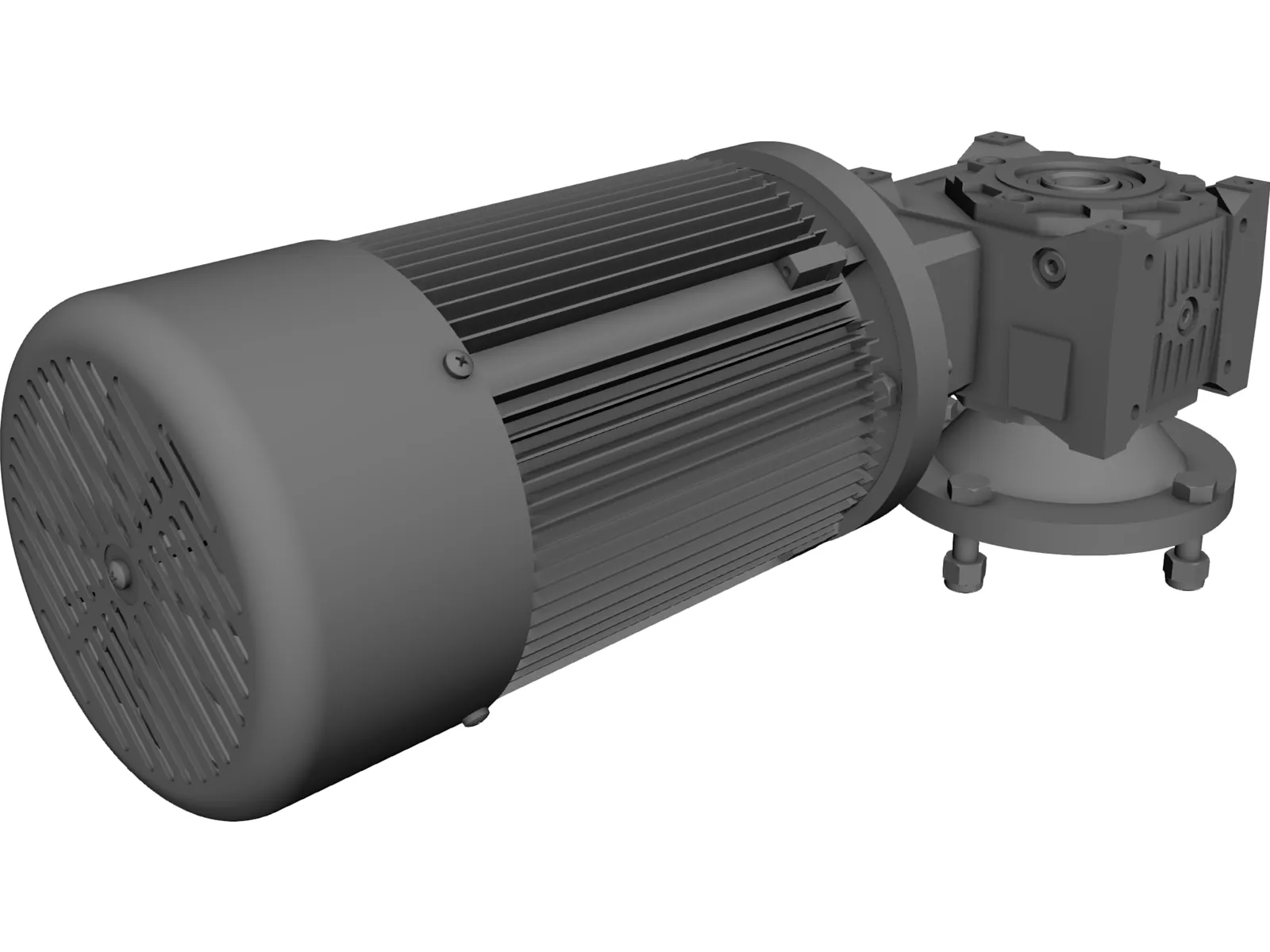 Reductor Motor 3D Model main preview