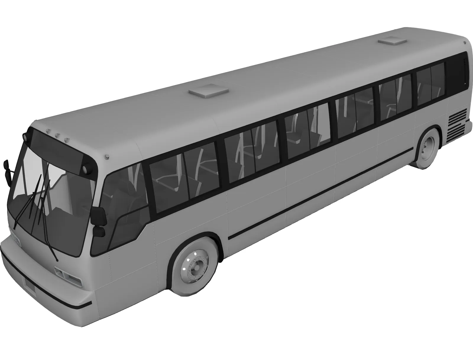 GMC RTS Bus 3D Model main preview
