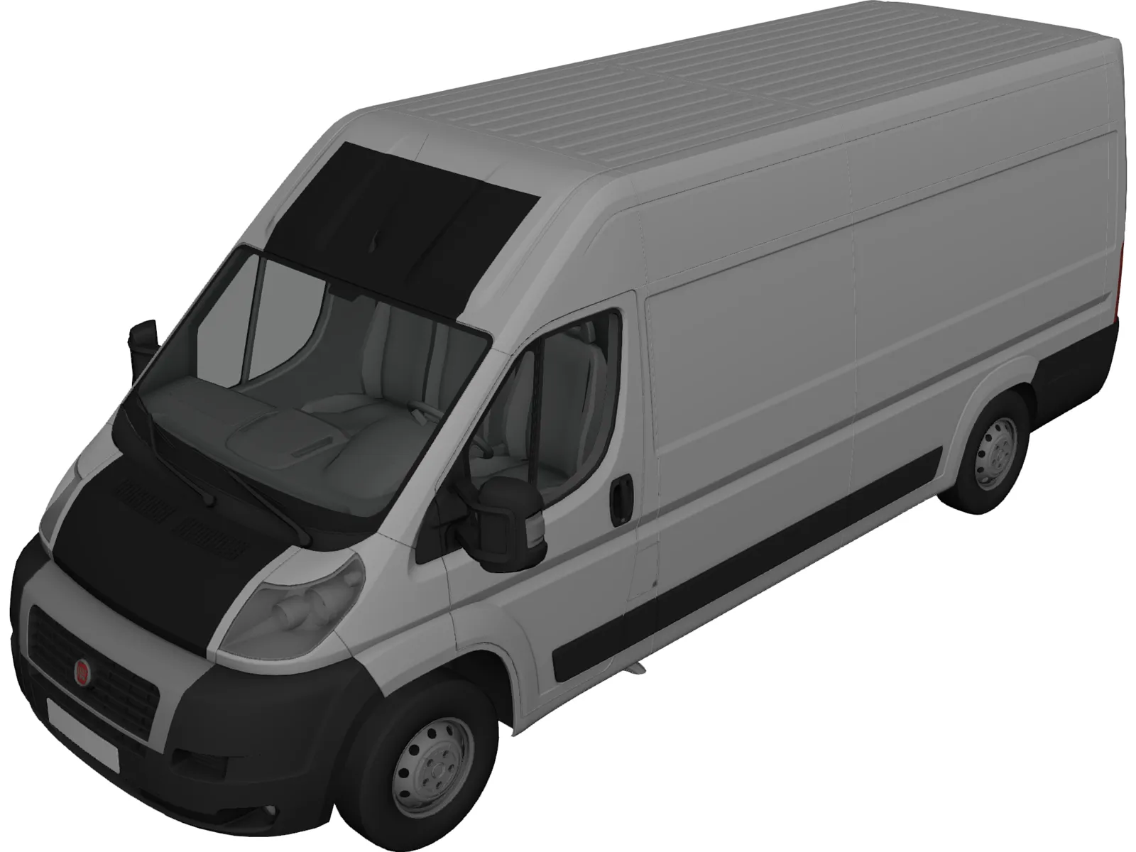 Fiat Ducato Courier 3D Model main preview