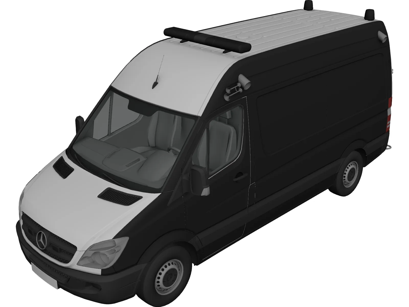 Mercedes-Benz Sprinter Ambulance 3D Model main preview