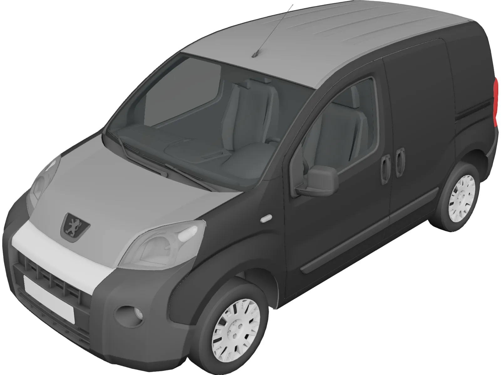 Peugeot Bipper (2010) 3D Model main preview