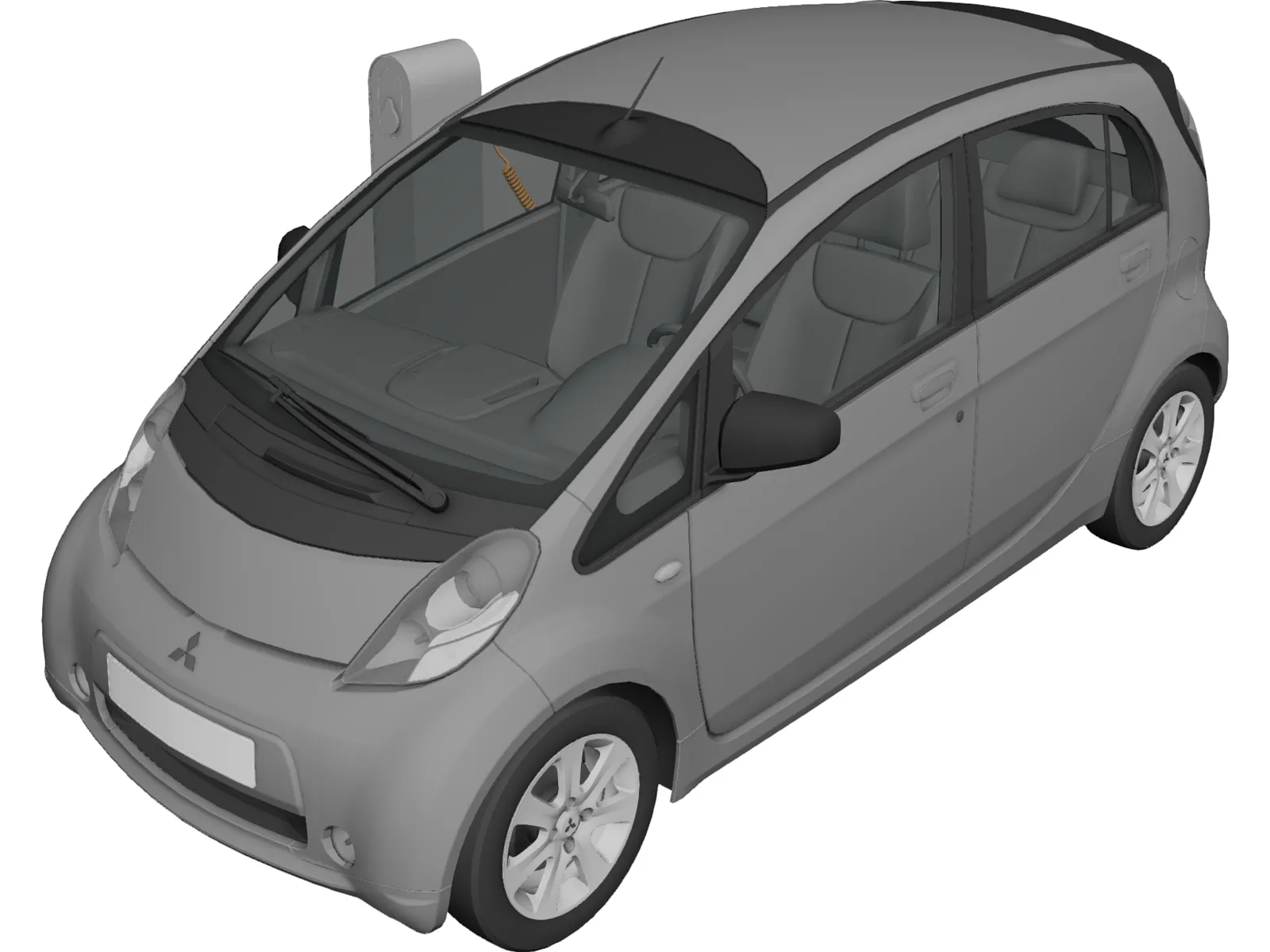 Mitsubishi i-MiEV Electric Vehicle 3D Model main preview