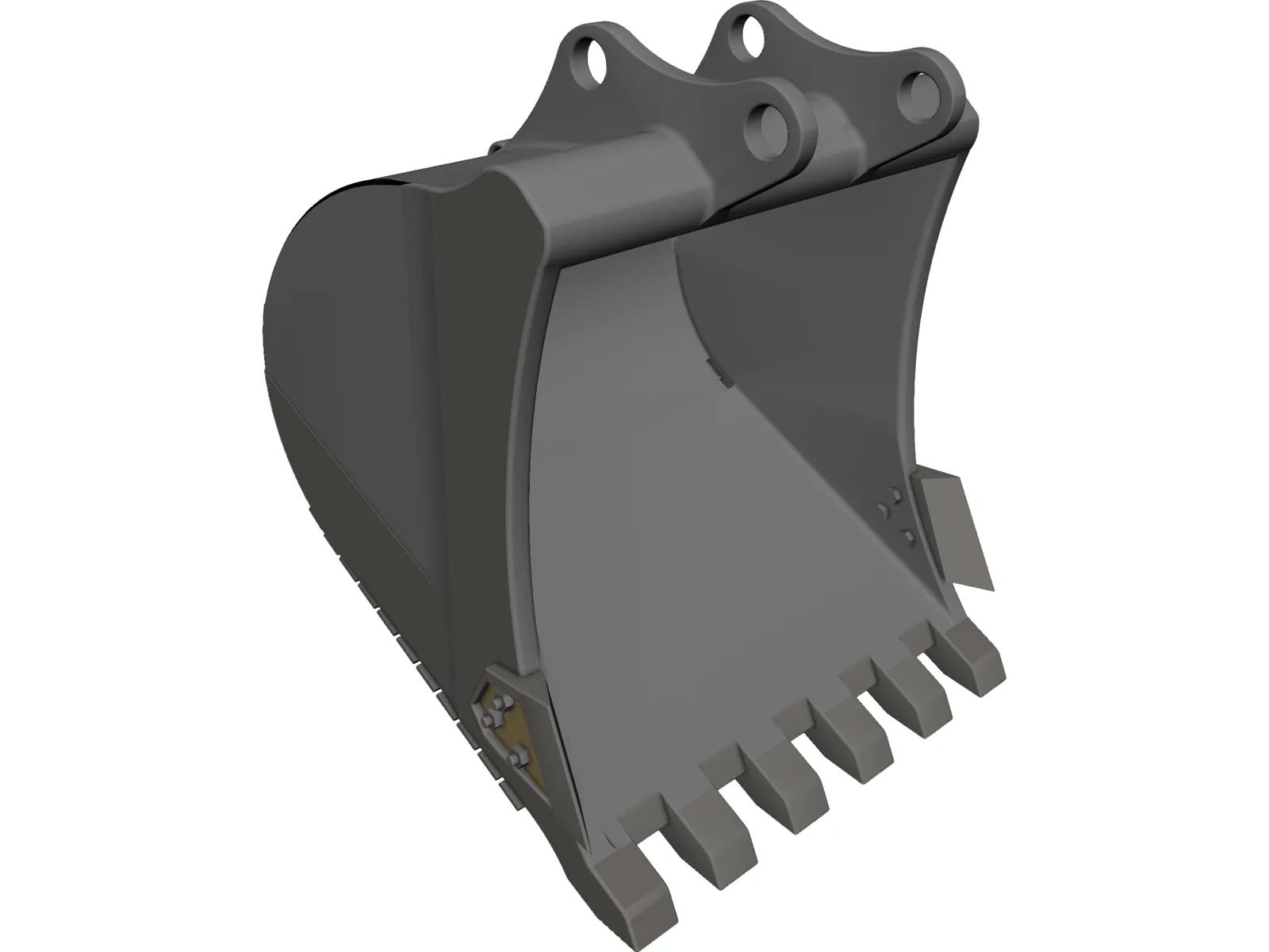 Excavator Bucket 3D Model main preview