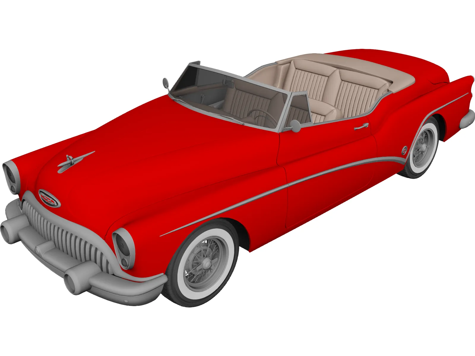 Buick Skylark Convertible (1953) 3D Model main preview