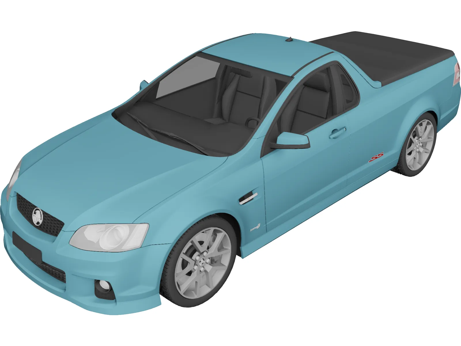 Holden Commodore Ute (2011) 3D Model main preview