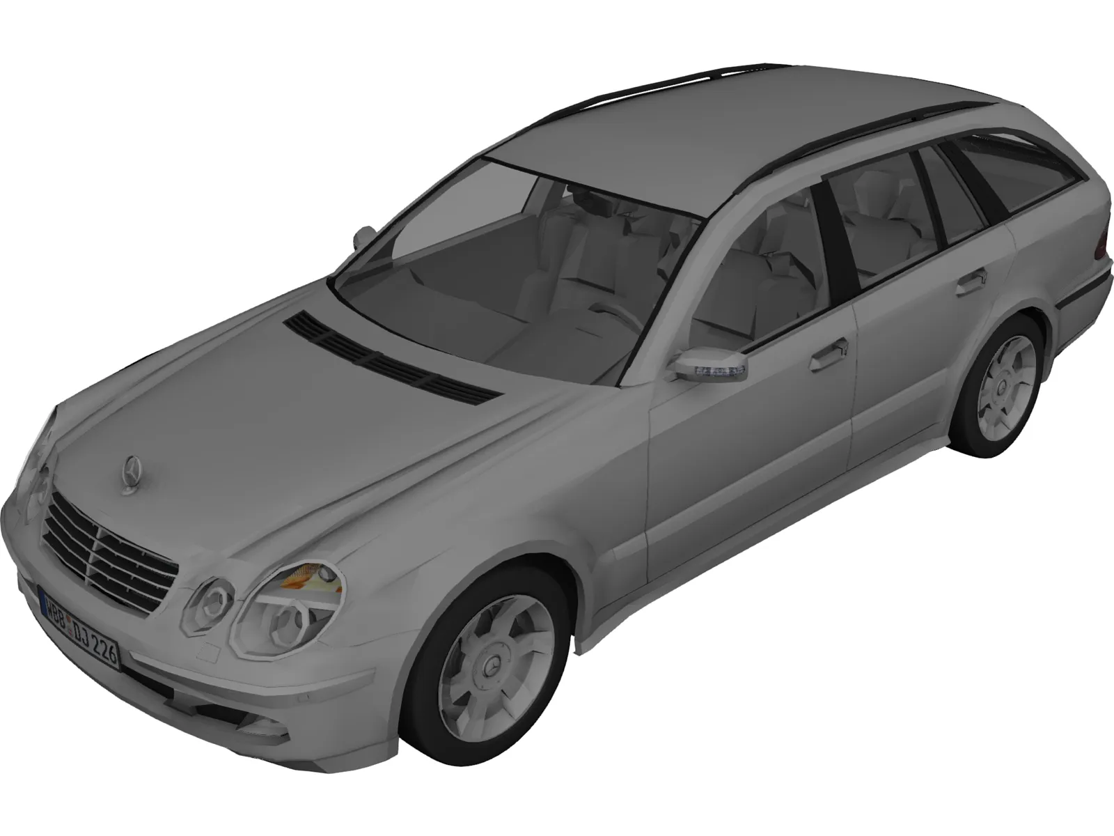 Mercedes-Benz E400 Wagon 3D Model main preview