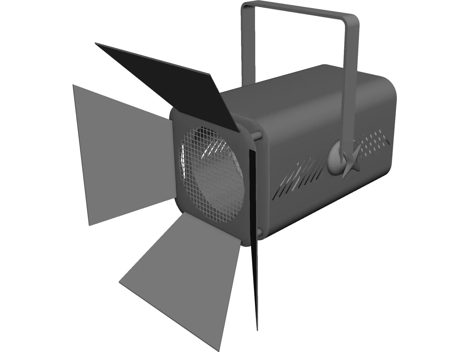 Fresnel 500 Light 3D Model main preview