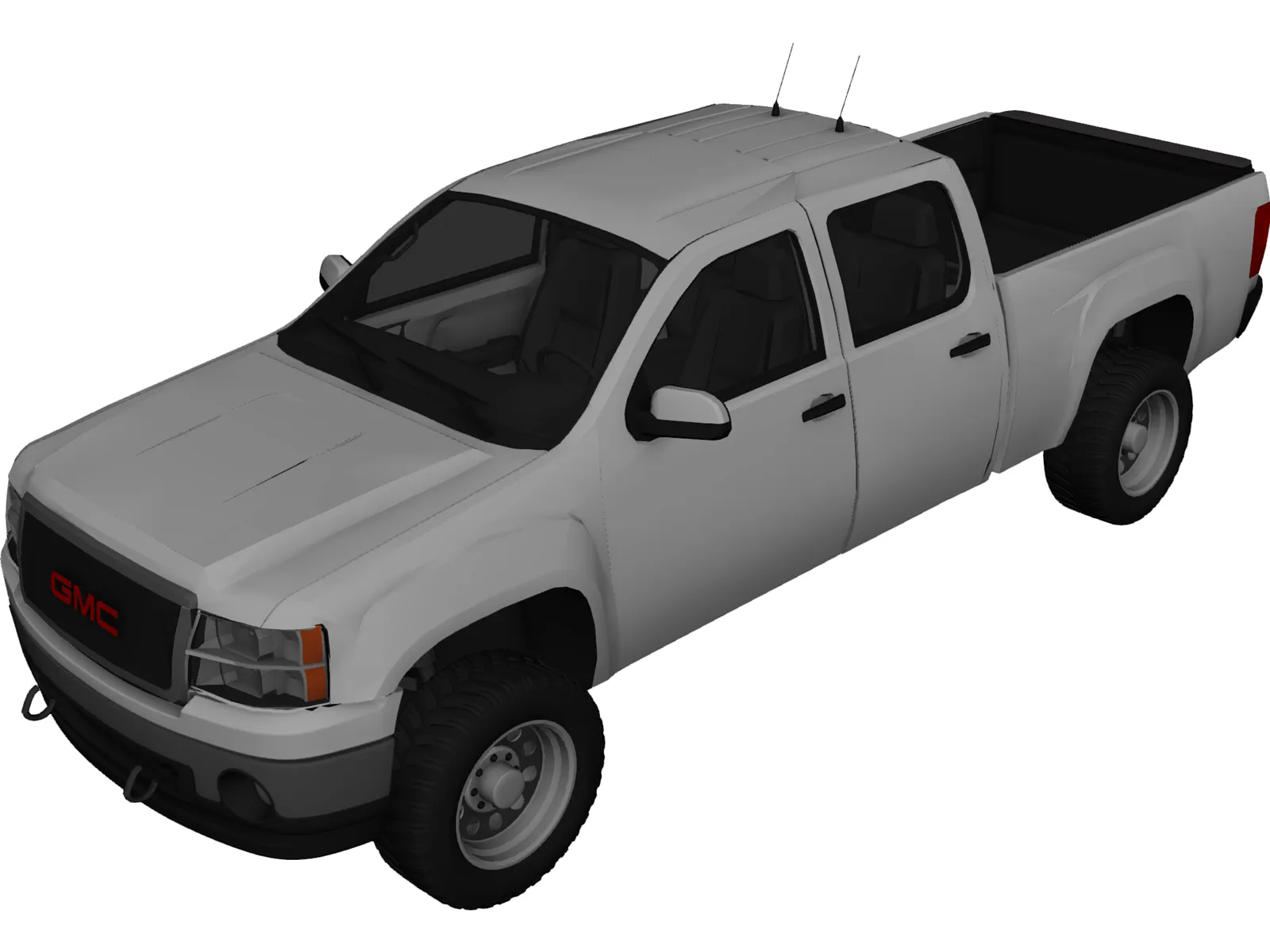 GMC Sierra (2010) 3D Model main preview