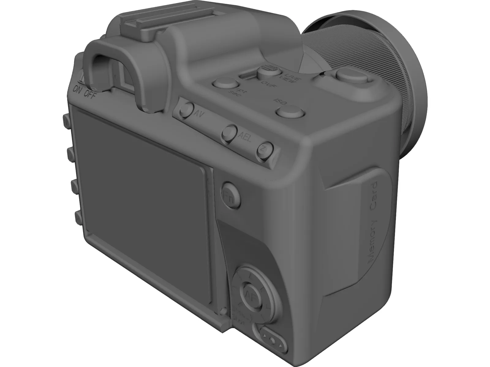 Sony Alpha 300 Camera 3D Model main preview