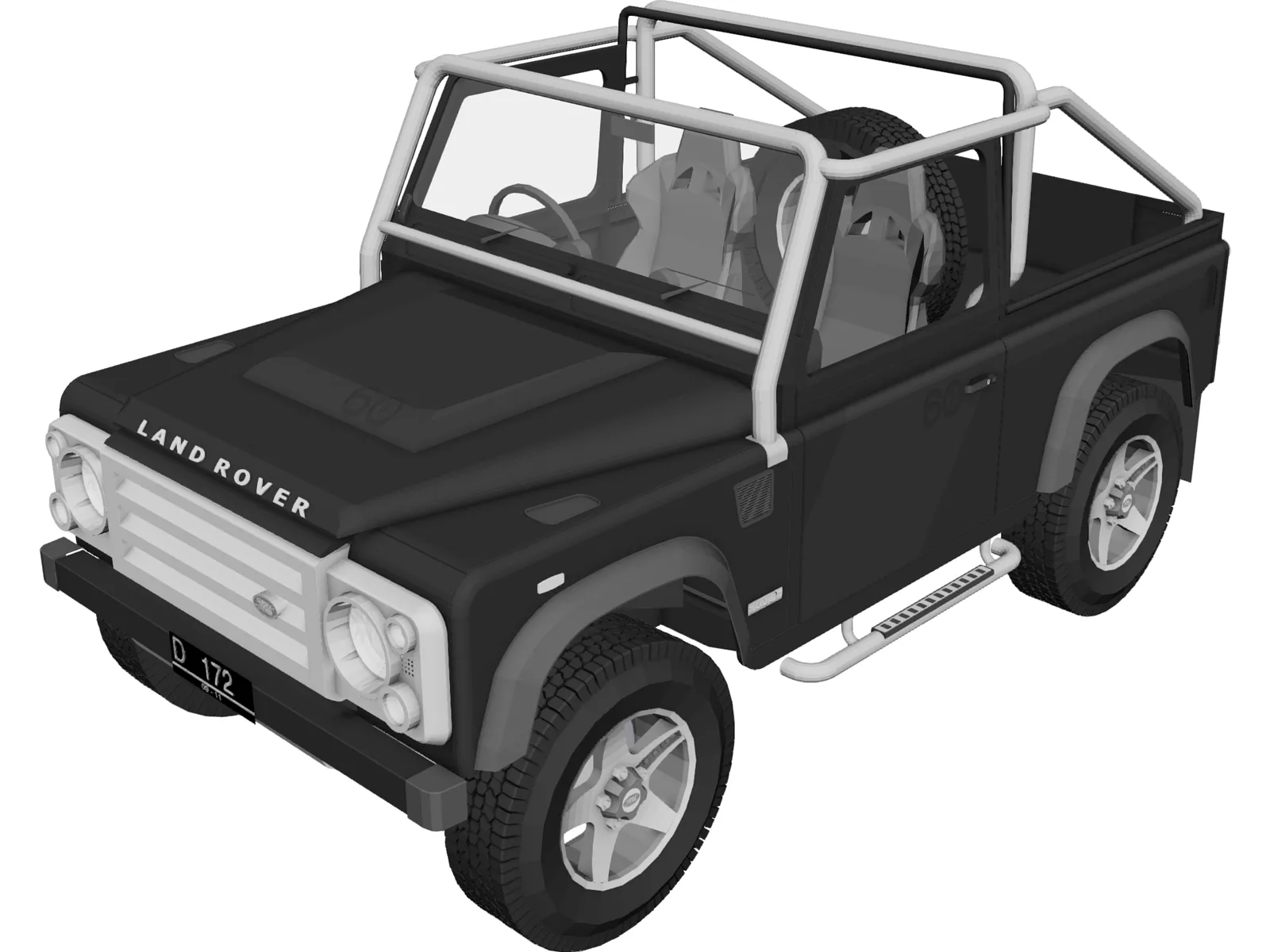 Land Rover Defender SVX 3D Model main preview