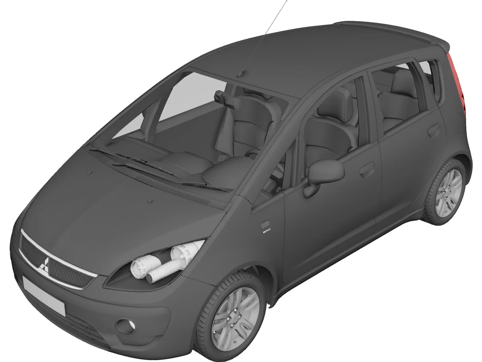 Mitsubishi Colt 3D Model main preview