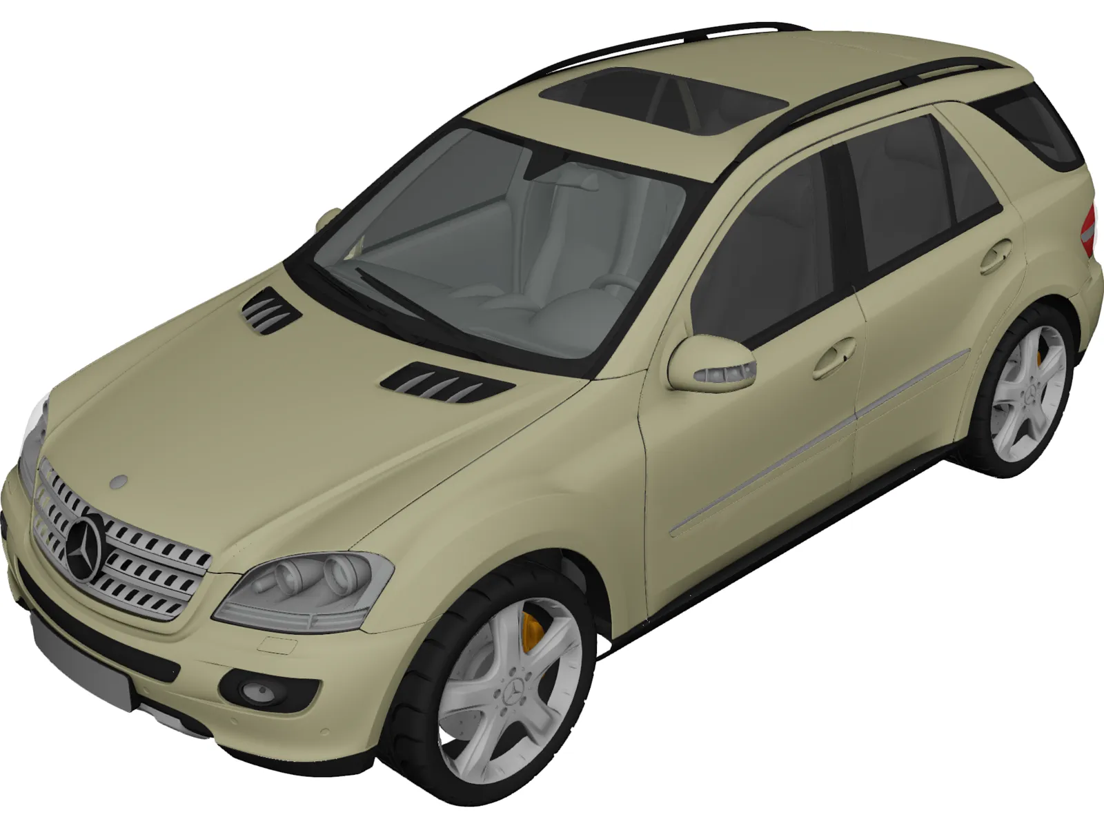Mercedes-Benz ML 350 3D Model main preview