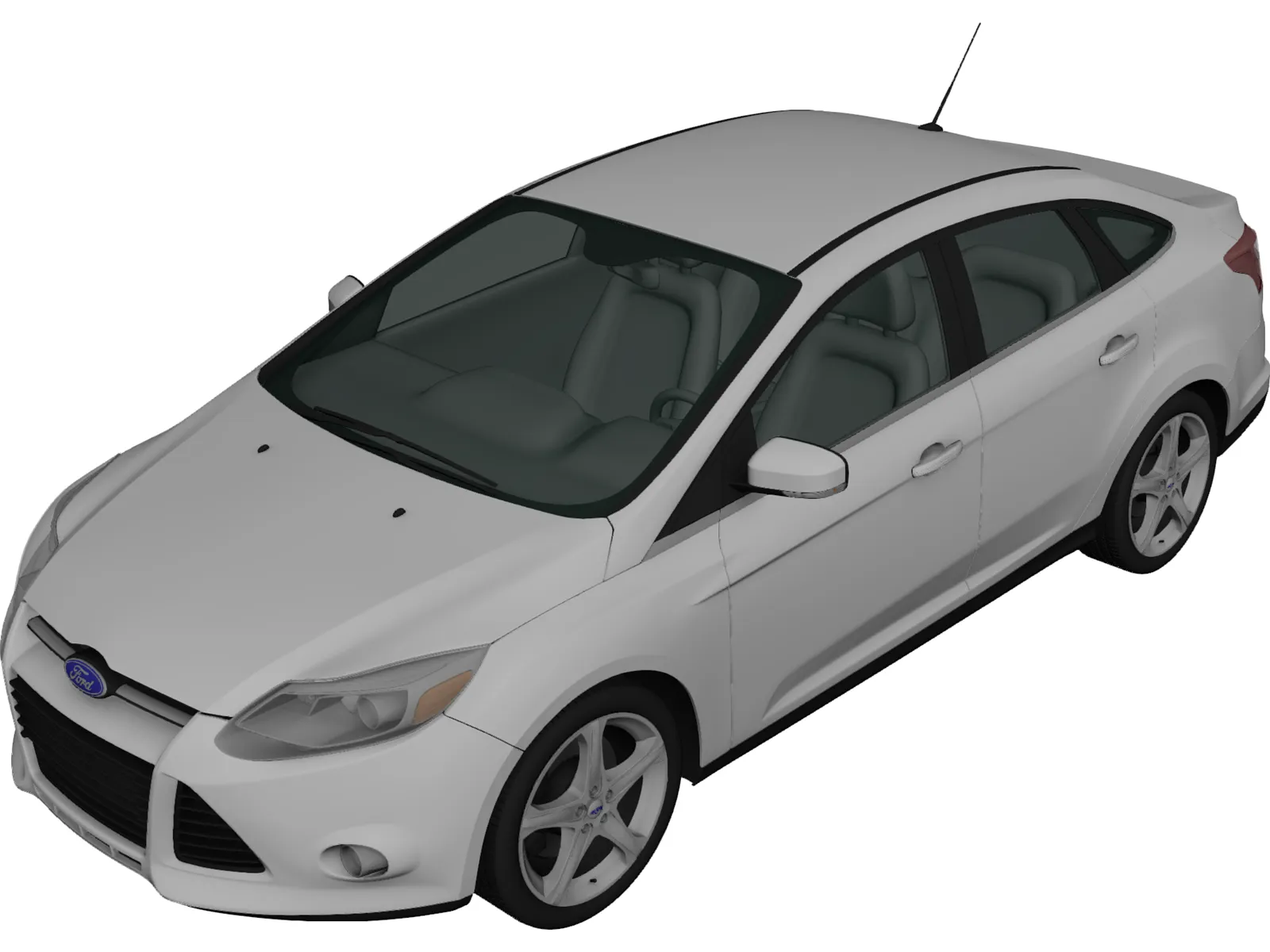 Ford Focus Sedan (2011) 3D Model main preview
