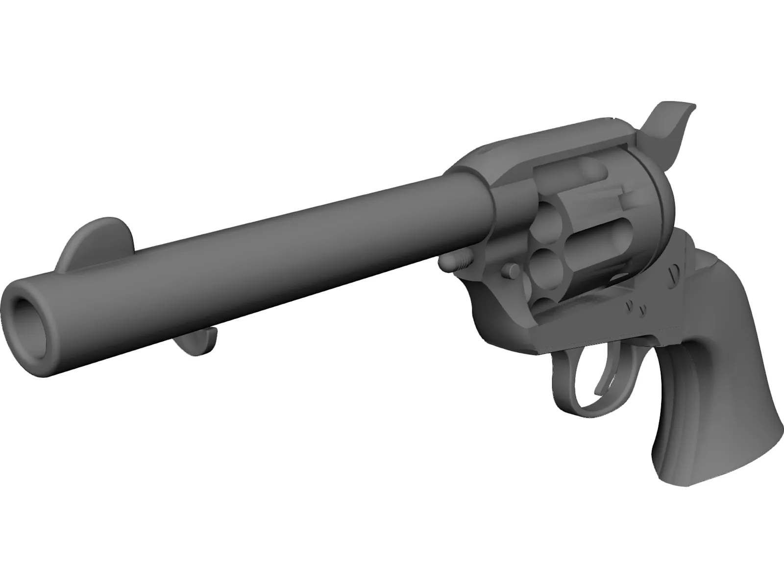 Colt Peacemaker 3D Model main preview