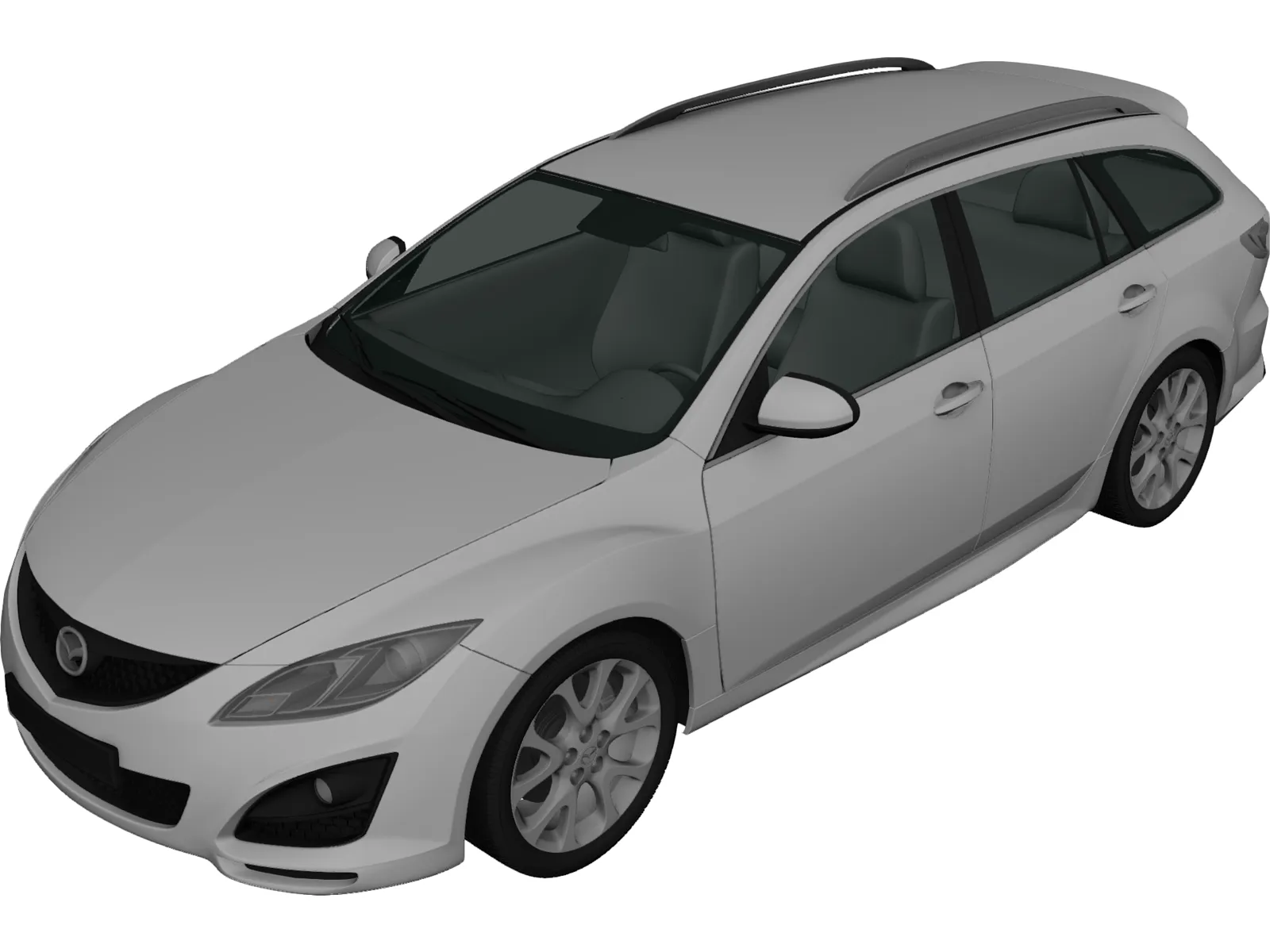 Mazda 6 Wagon (2011) 3D Model main preview