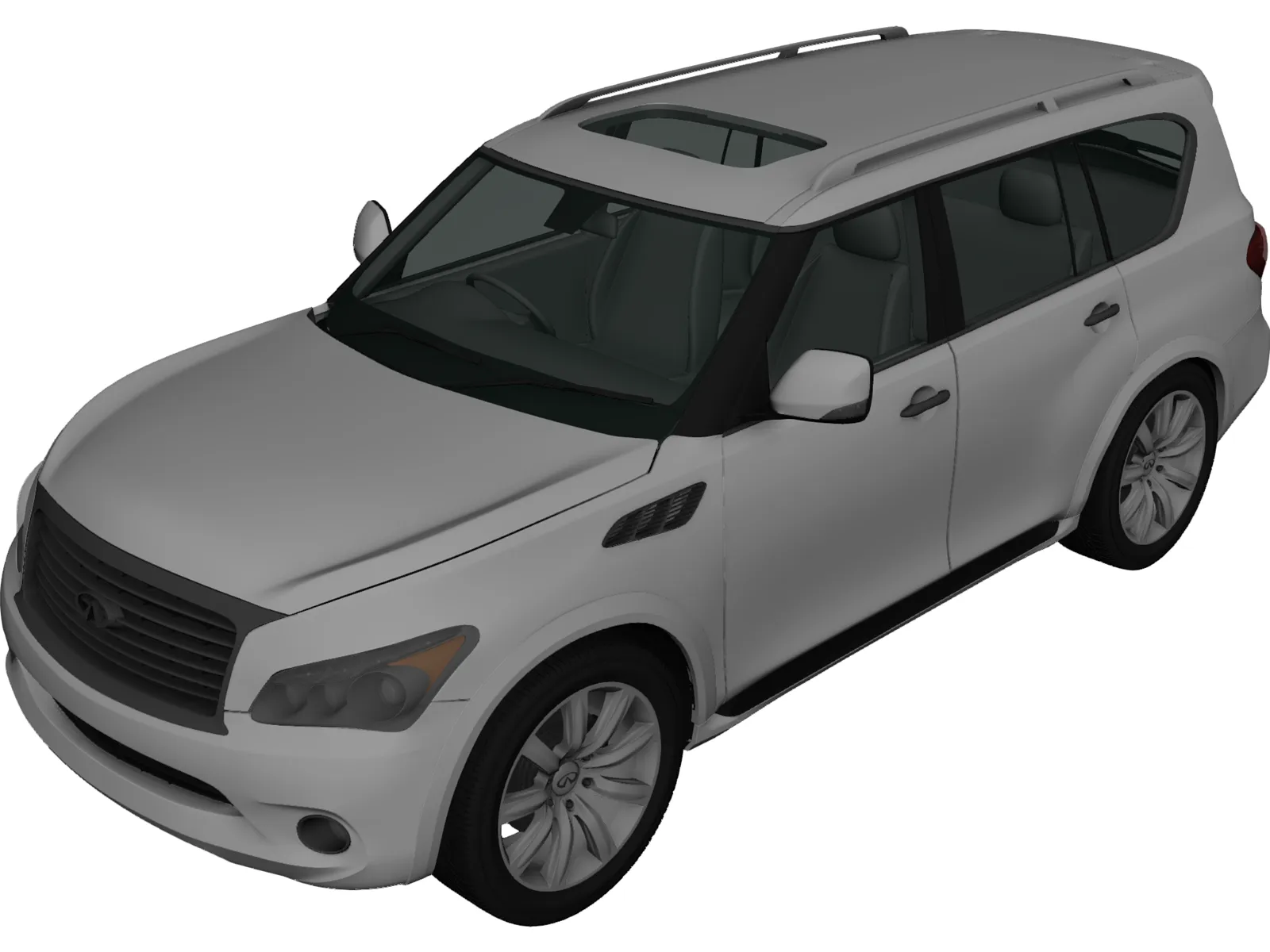 Infiniti QX56 (2011) 3D Model main preview