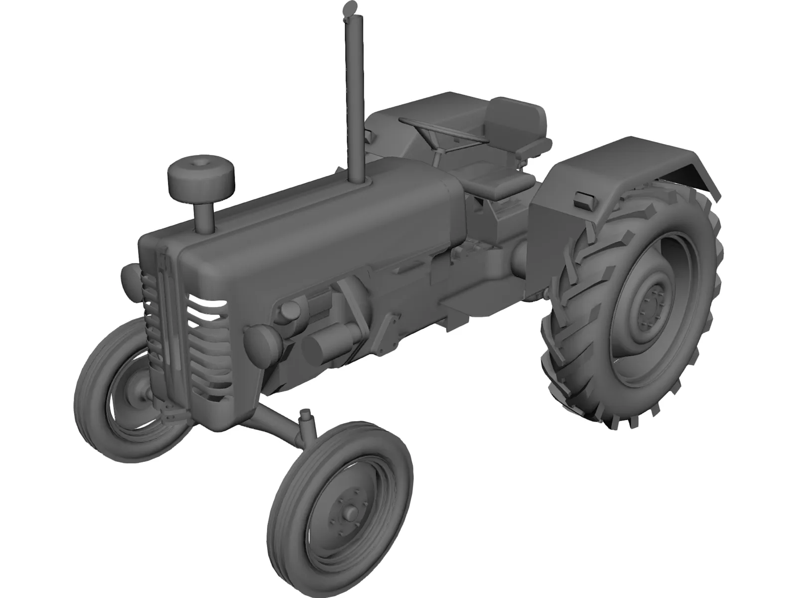 Mc Cormik D326 Tractor 3D Model main preview