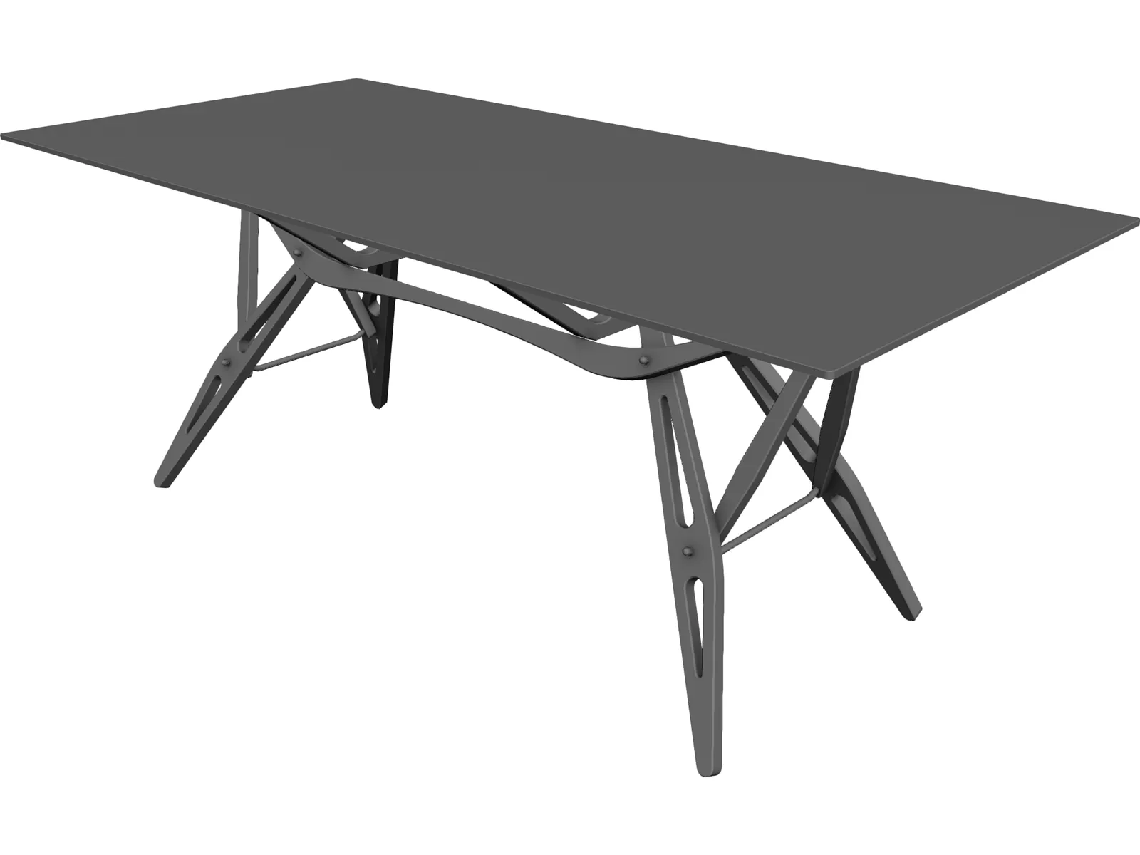 Zanotta Reale Table 3D Model main preview
