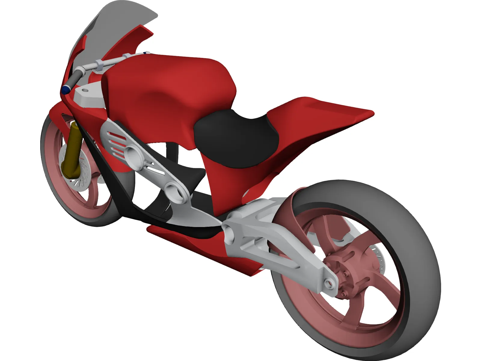 Motorcycle Concept 3D Model main preview
