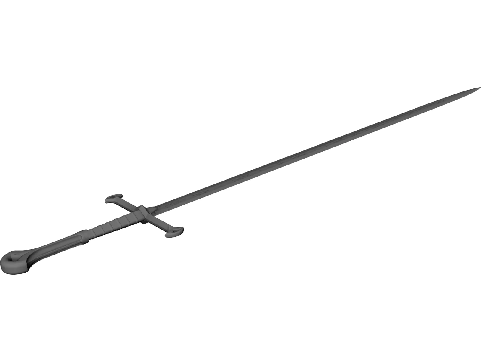 Anduril 3D Model main preview