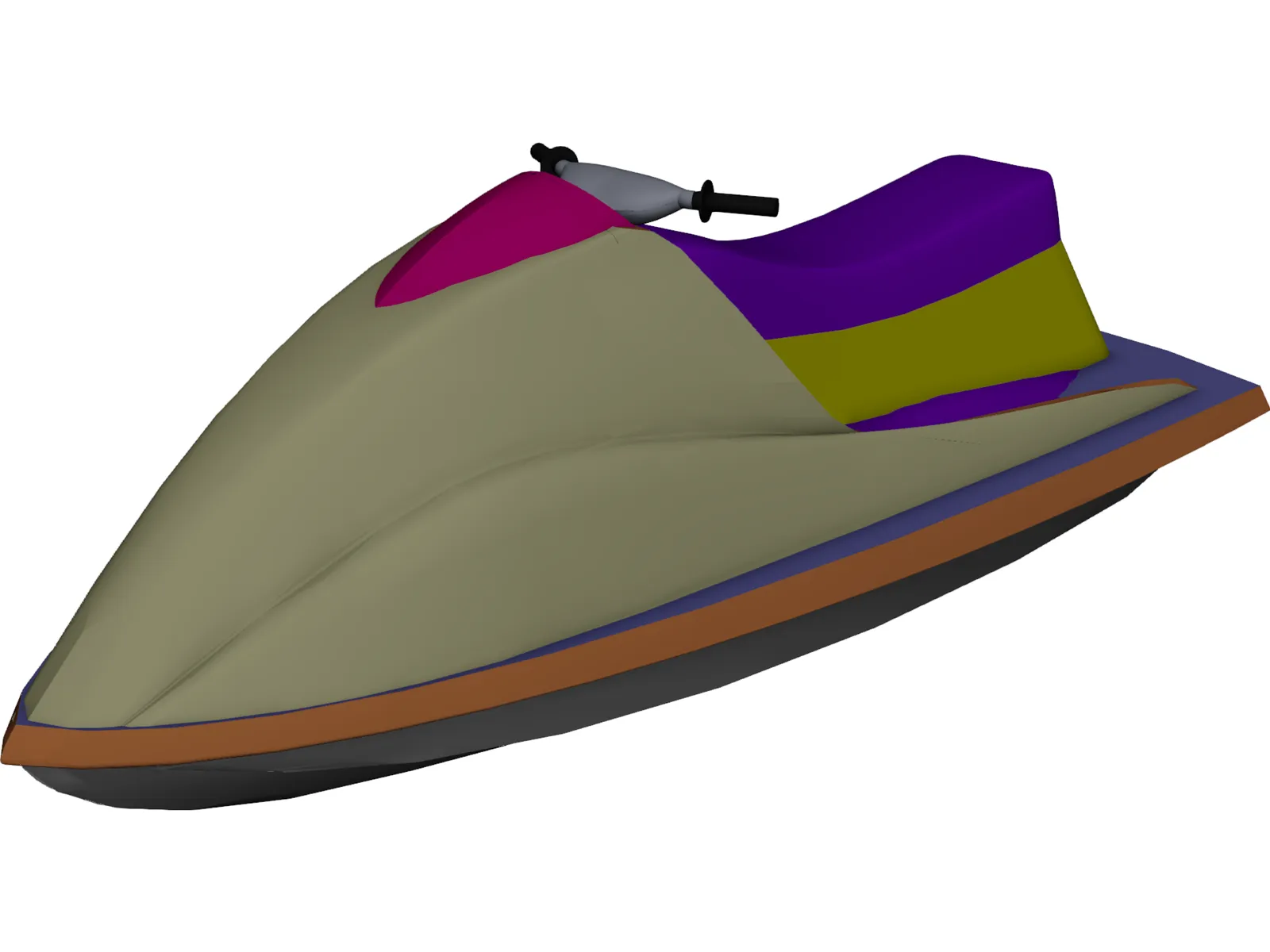 Jet Ski 3D Model main preview